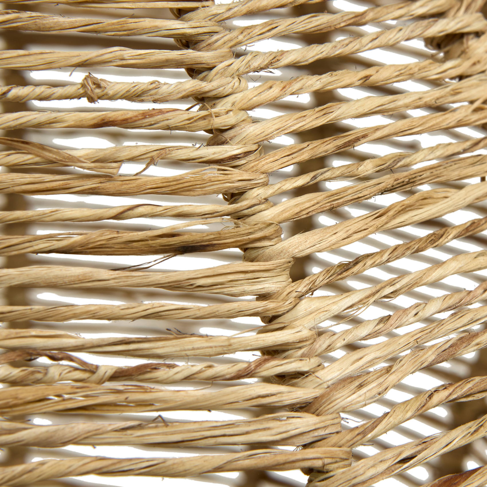 Lampadaire en jute et acier design — vue 4