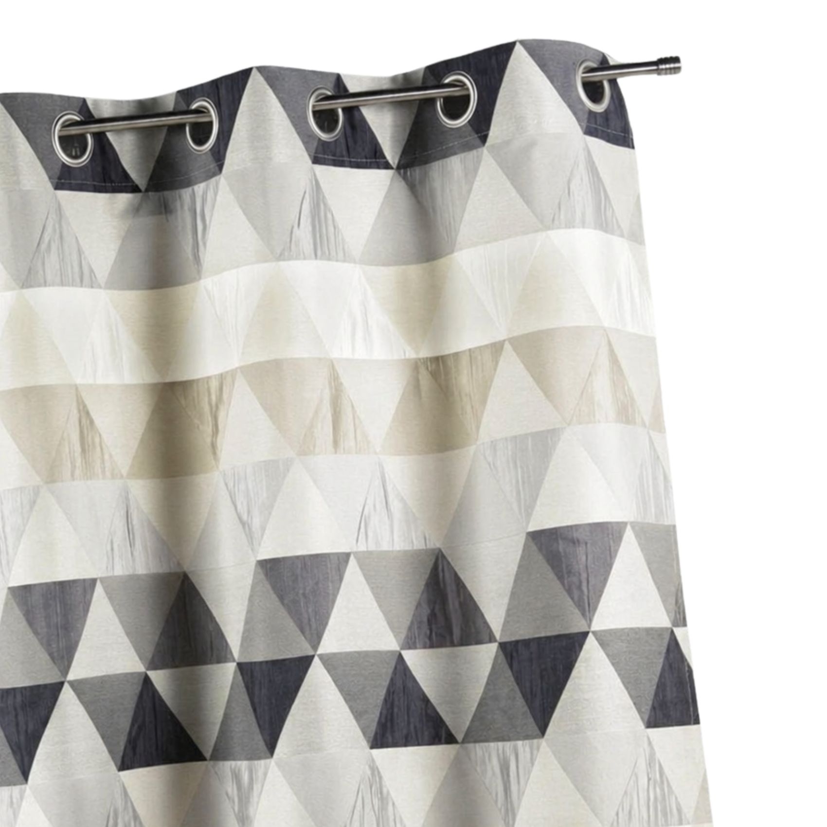 Rideau jacquard motif triangles — vue 4