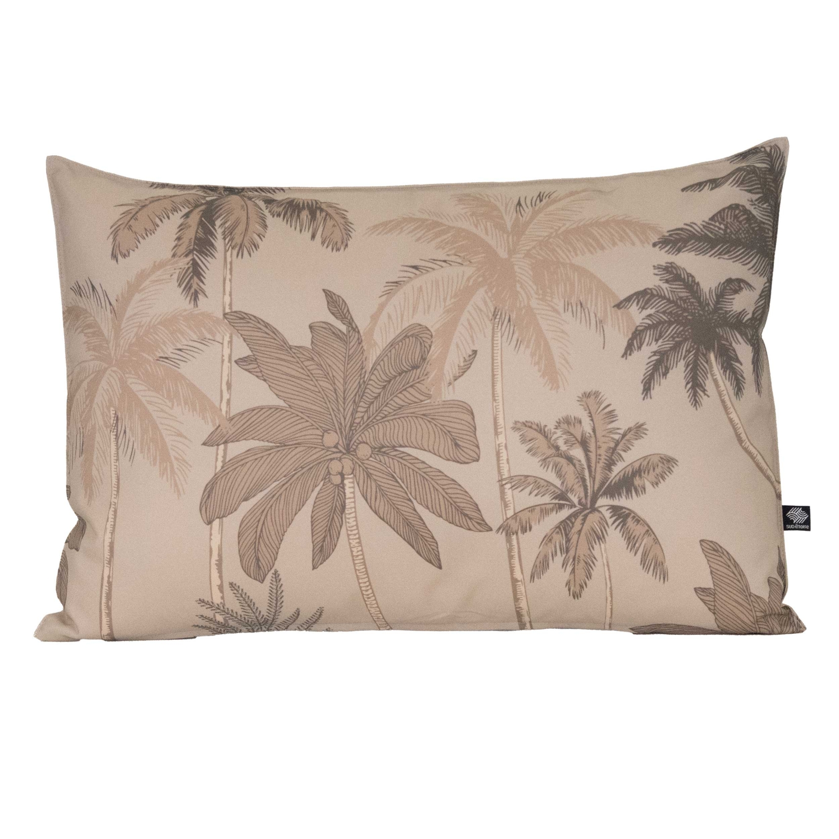 Coussin d'extérieur déperlant imprimé palmiers — vue 5