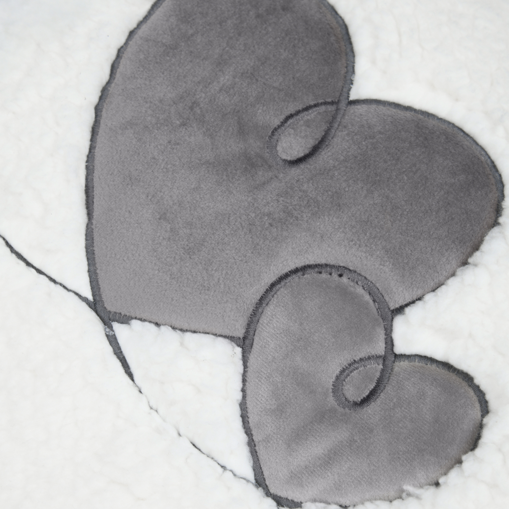 Plaid effet peau de mouton avec motif cœur — vue 5