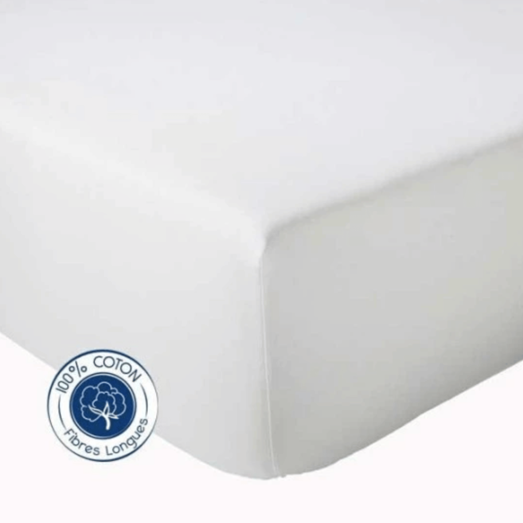 Drap Housse coton bonnet 23 cm fabriqué en France — vue 6