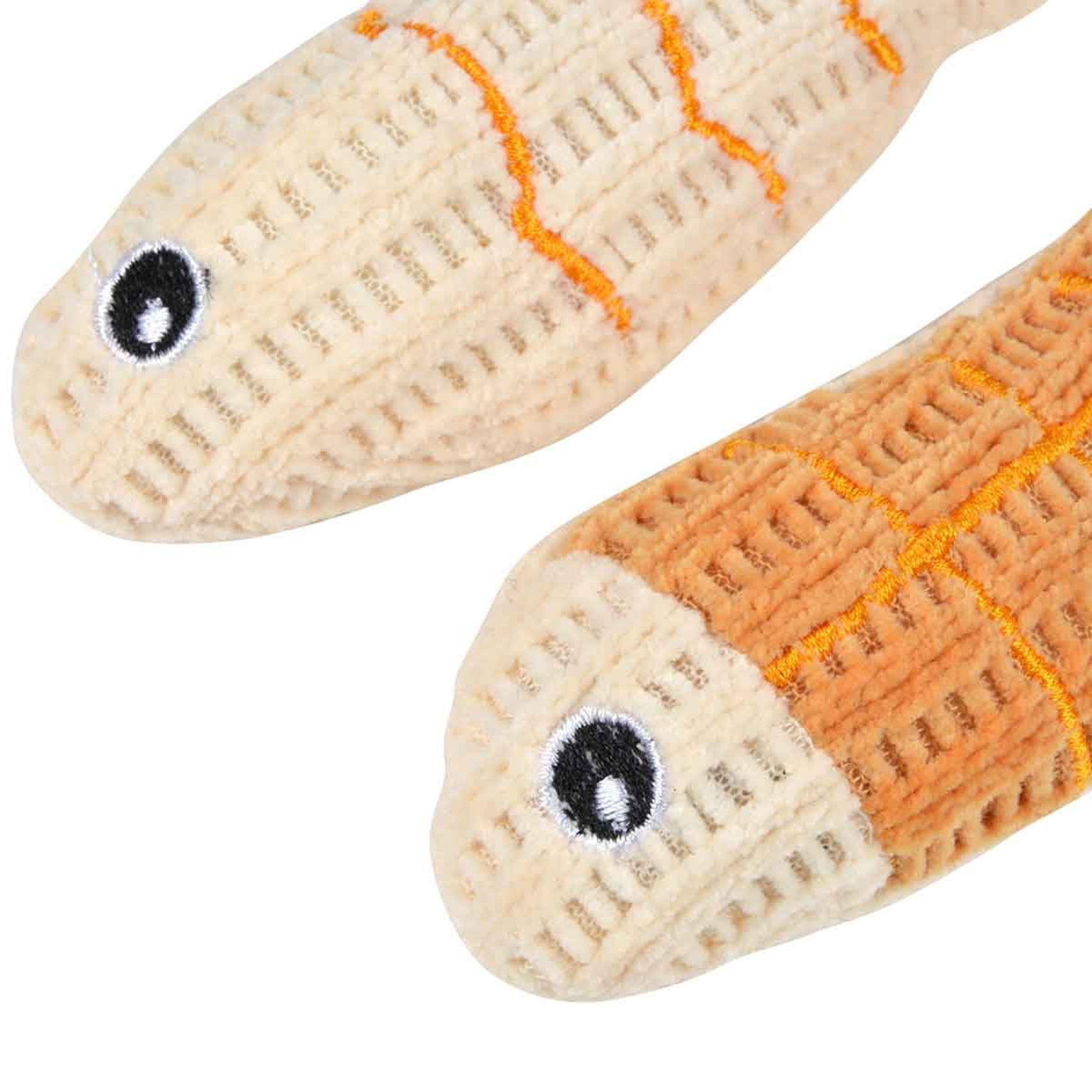 Lot de 2 jouets peluche poisson pour chat — vue 3