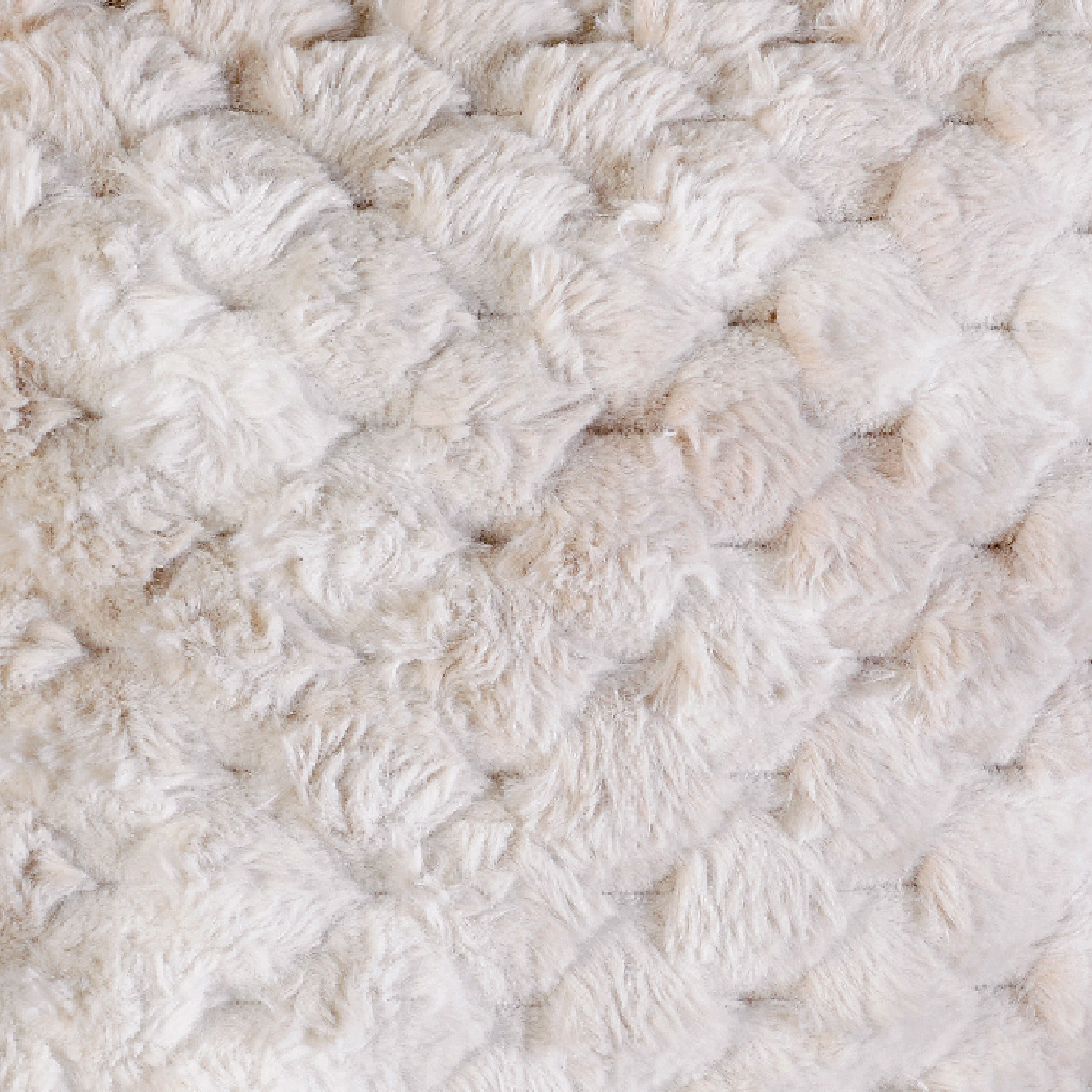 Coussin Imitation Fourrure avec Relief Géométrique — vue 3