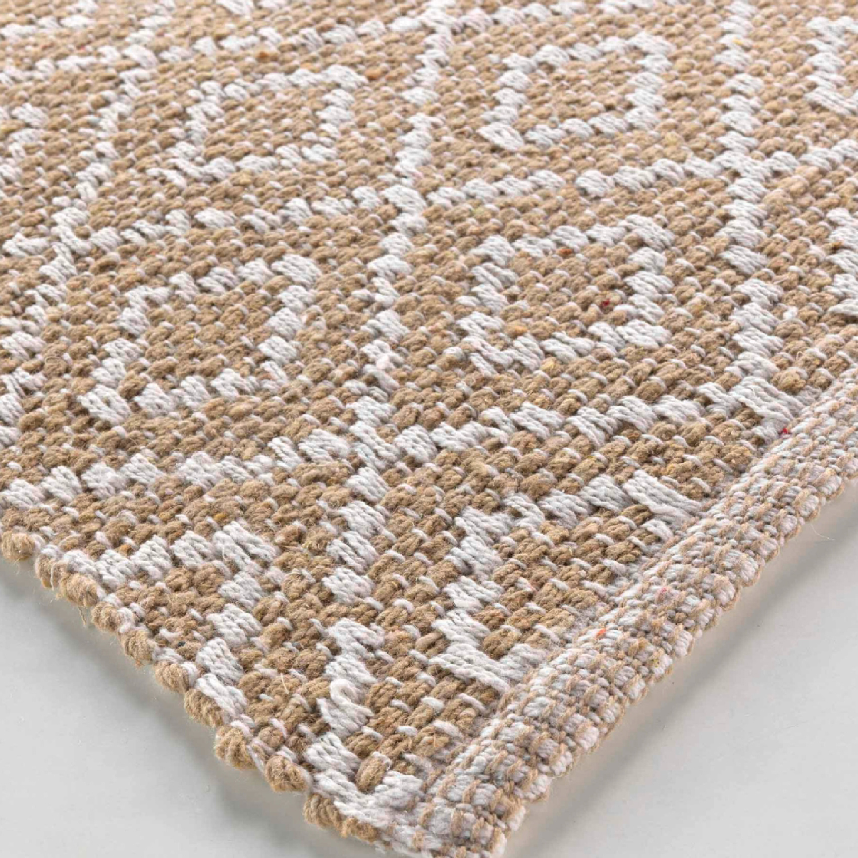 Tapis Lazaro Tissé Losanges — vue 3