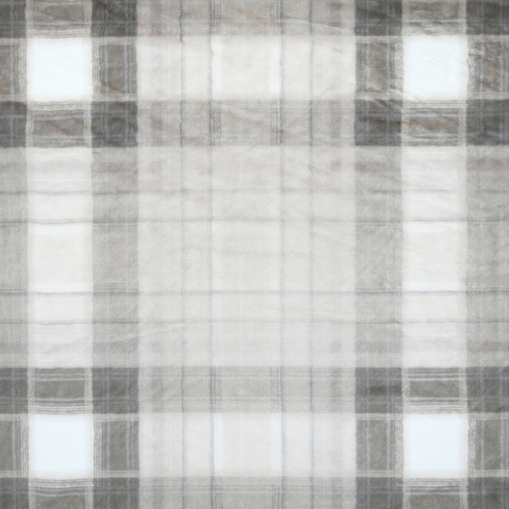 Plaid à carreaux écossais en imitation fourrure — vue 4