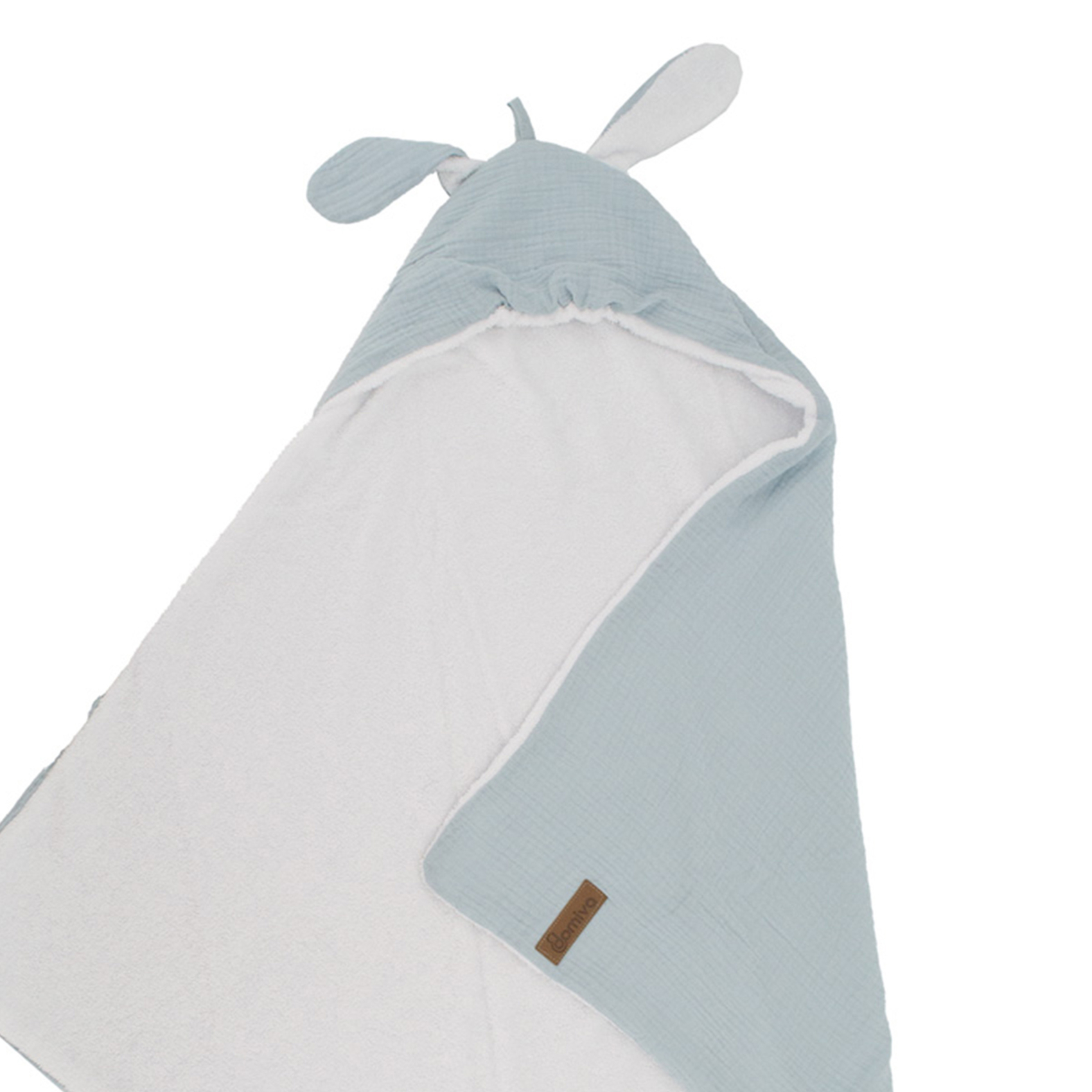 Cape de bain en gaze de coton avec oreilles de lapin — vue 5