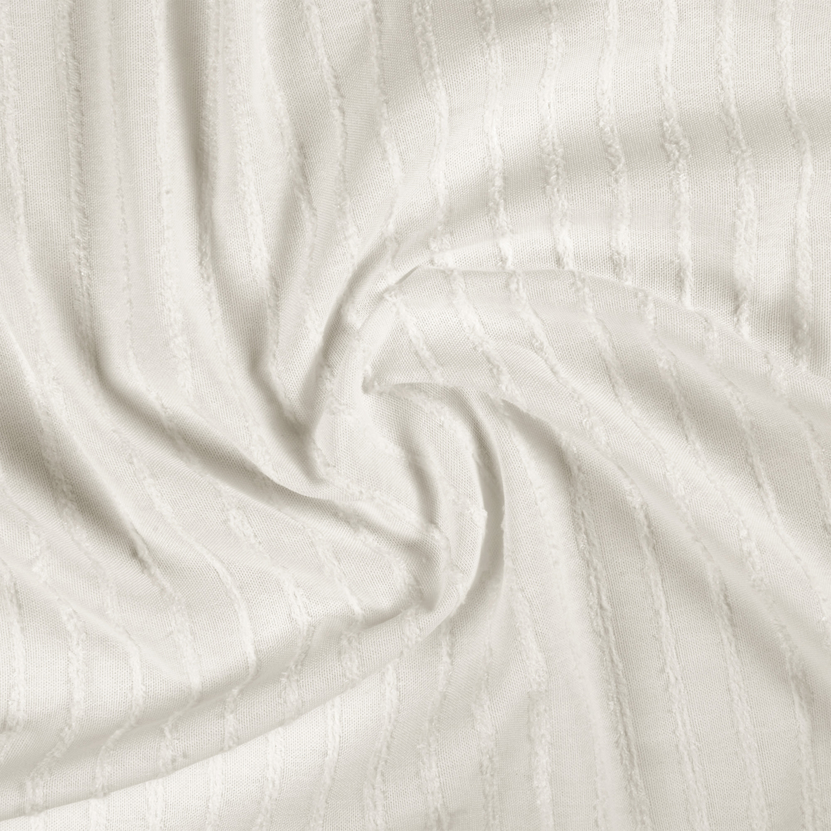 Rideau en lin et coton rayures tuftées — vue 3