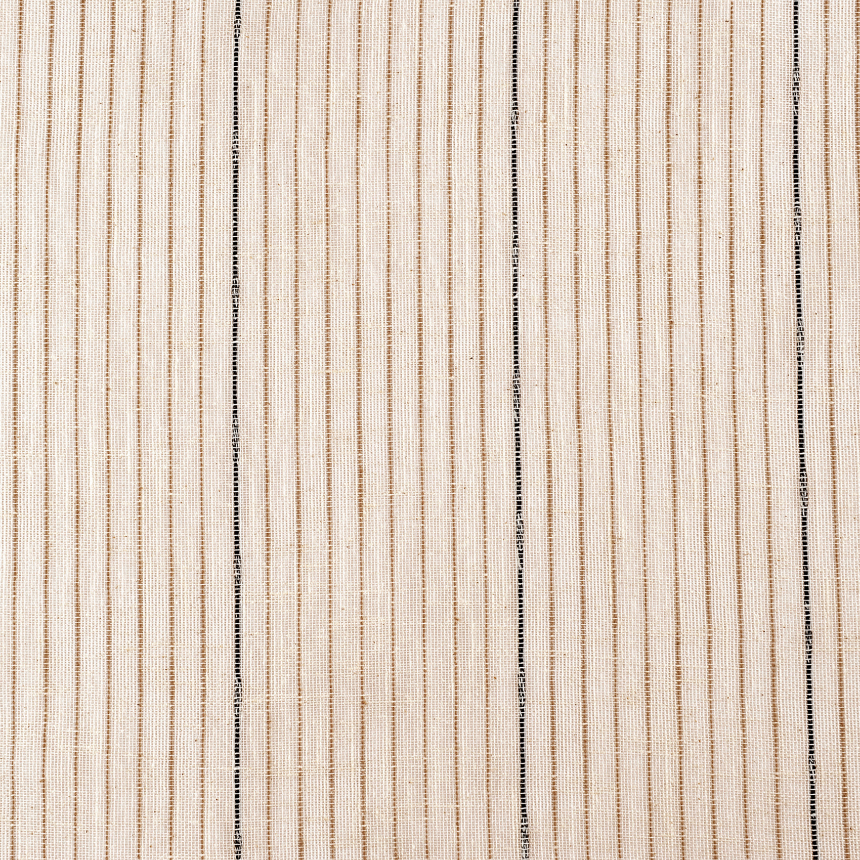 Voilage laine et coton fines rayures — vue 3