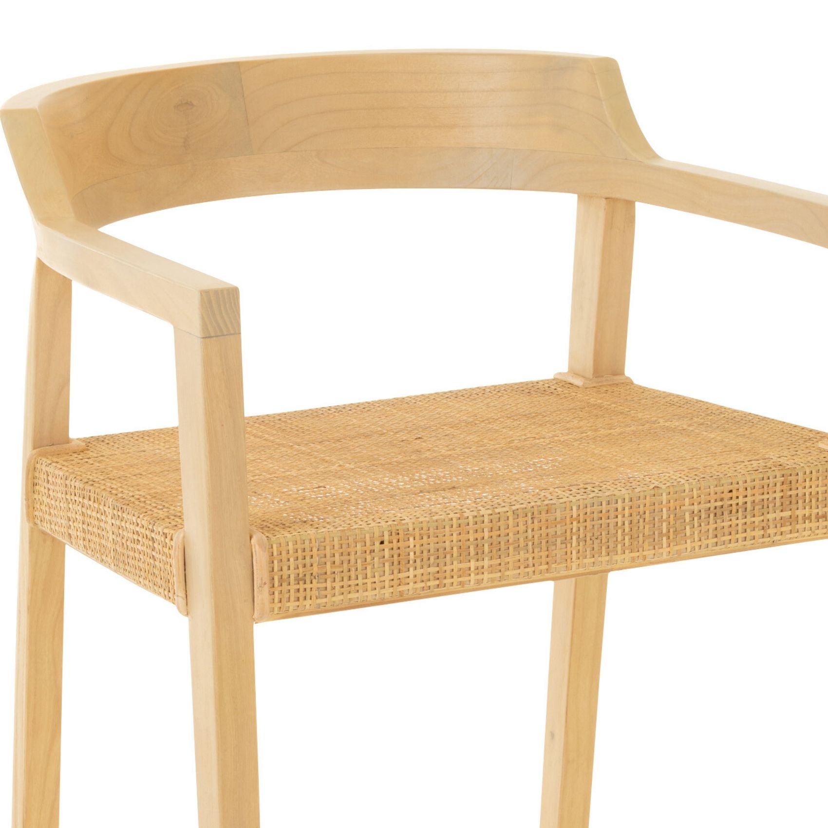 Chaise de bar en teck — vue 4