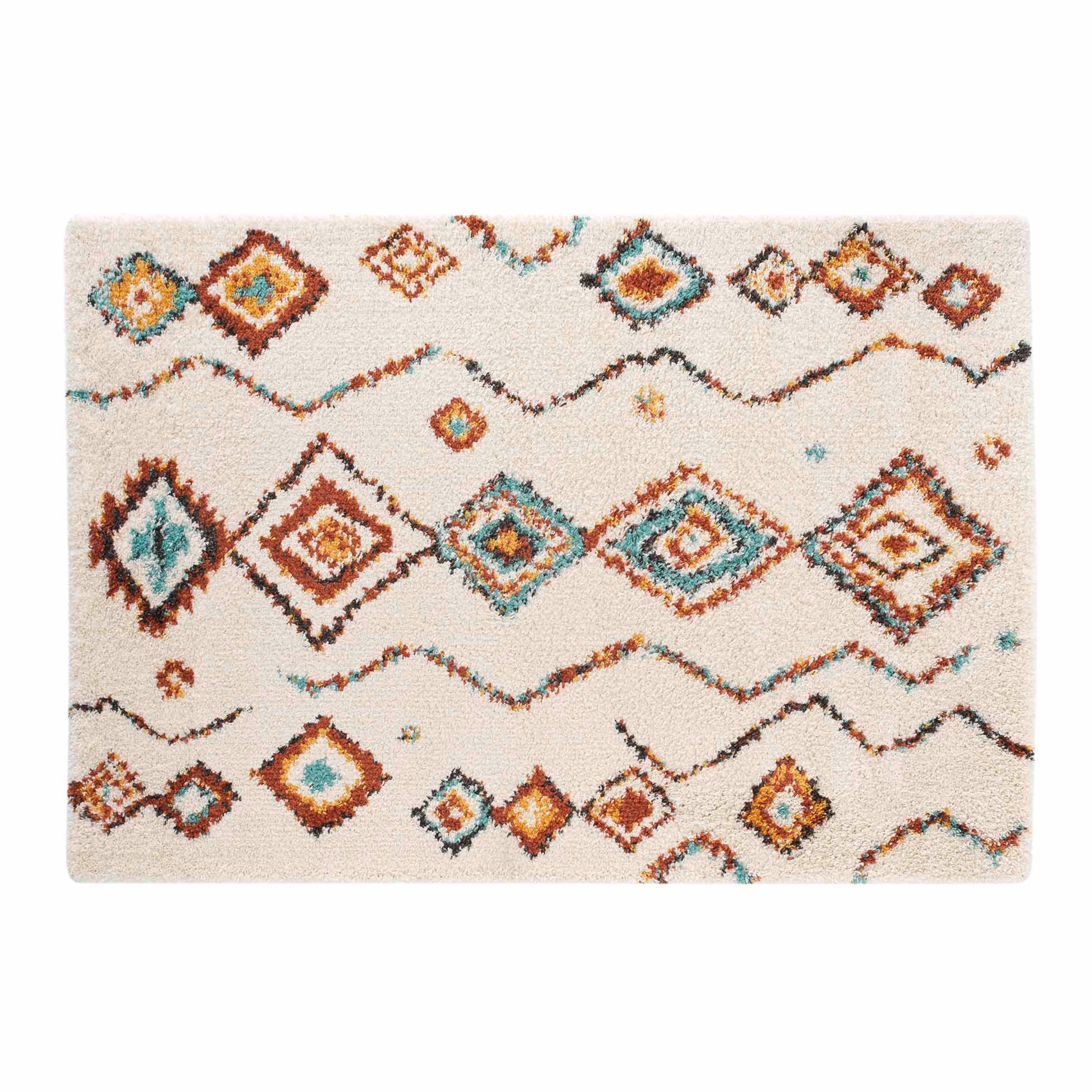 Tapis berbère à motifs géométriques