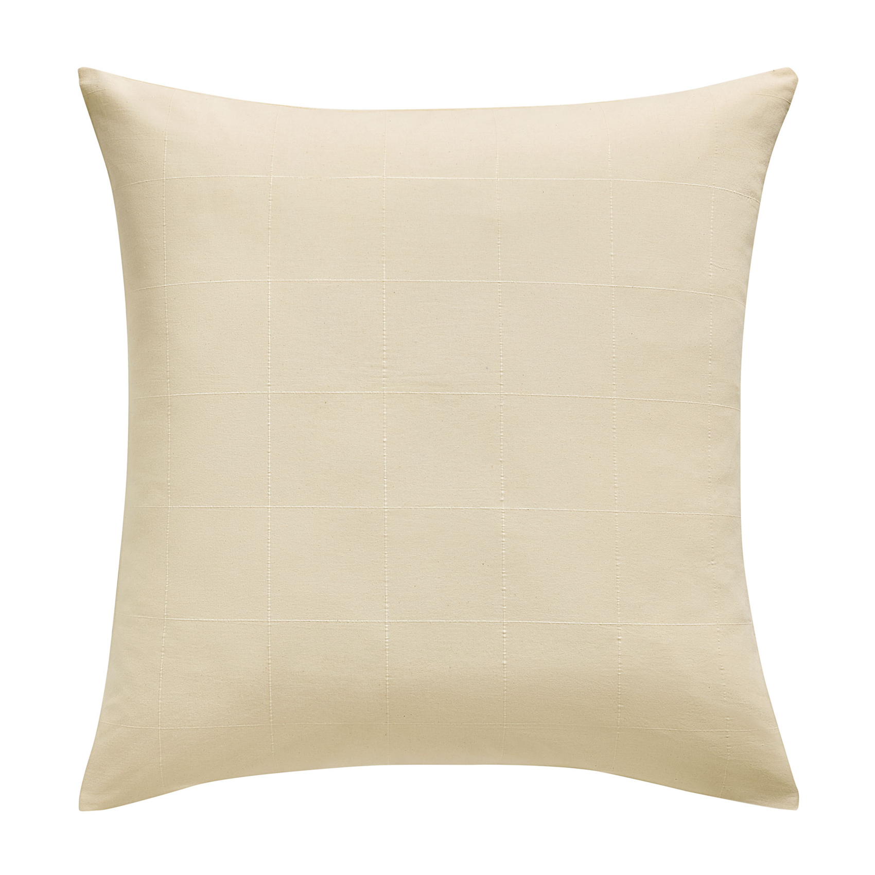 Parure de lit en coton lavé motif carreaux jacquard — vue 3