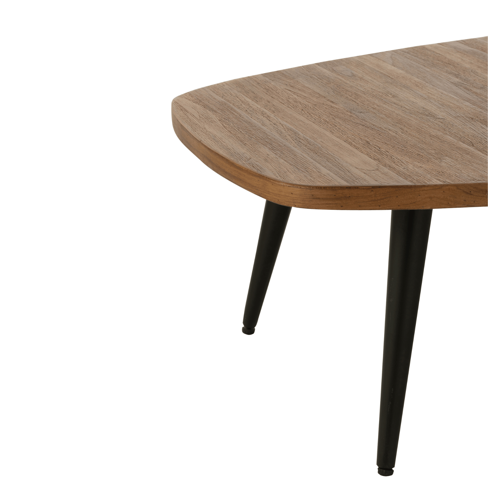 Table basse rectangulaire en teck recyclé naturel — vue 4