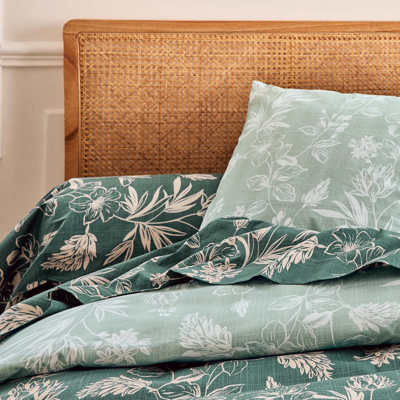 Taie de traversin percale de coton végétal — vue 3