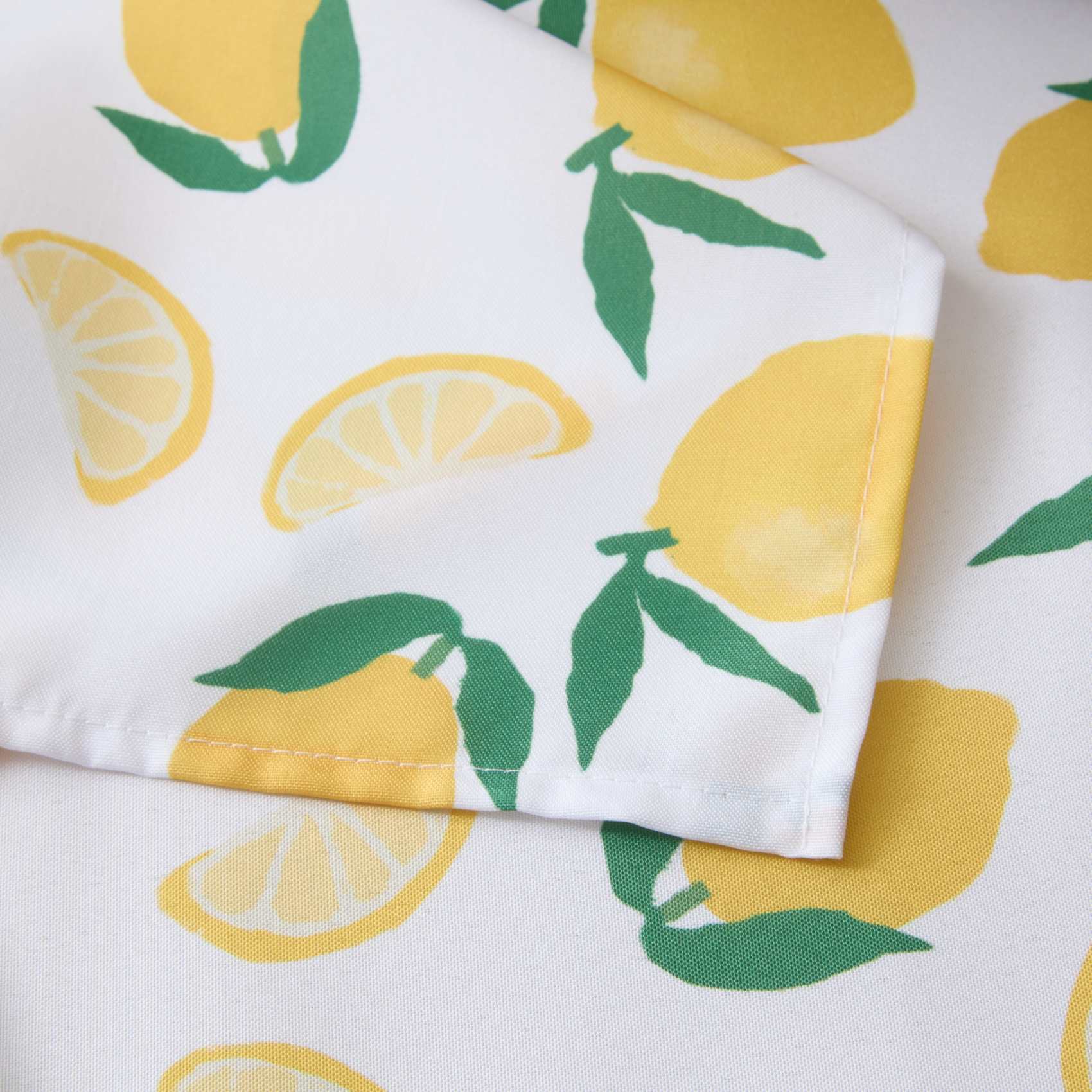 Nappe rectangle anti tache imprimée citron — vue 3