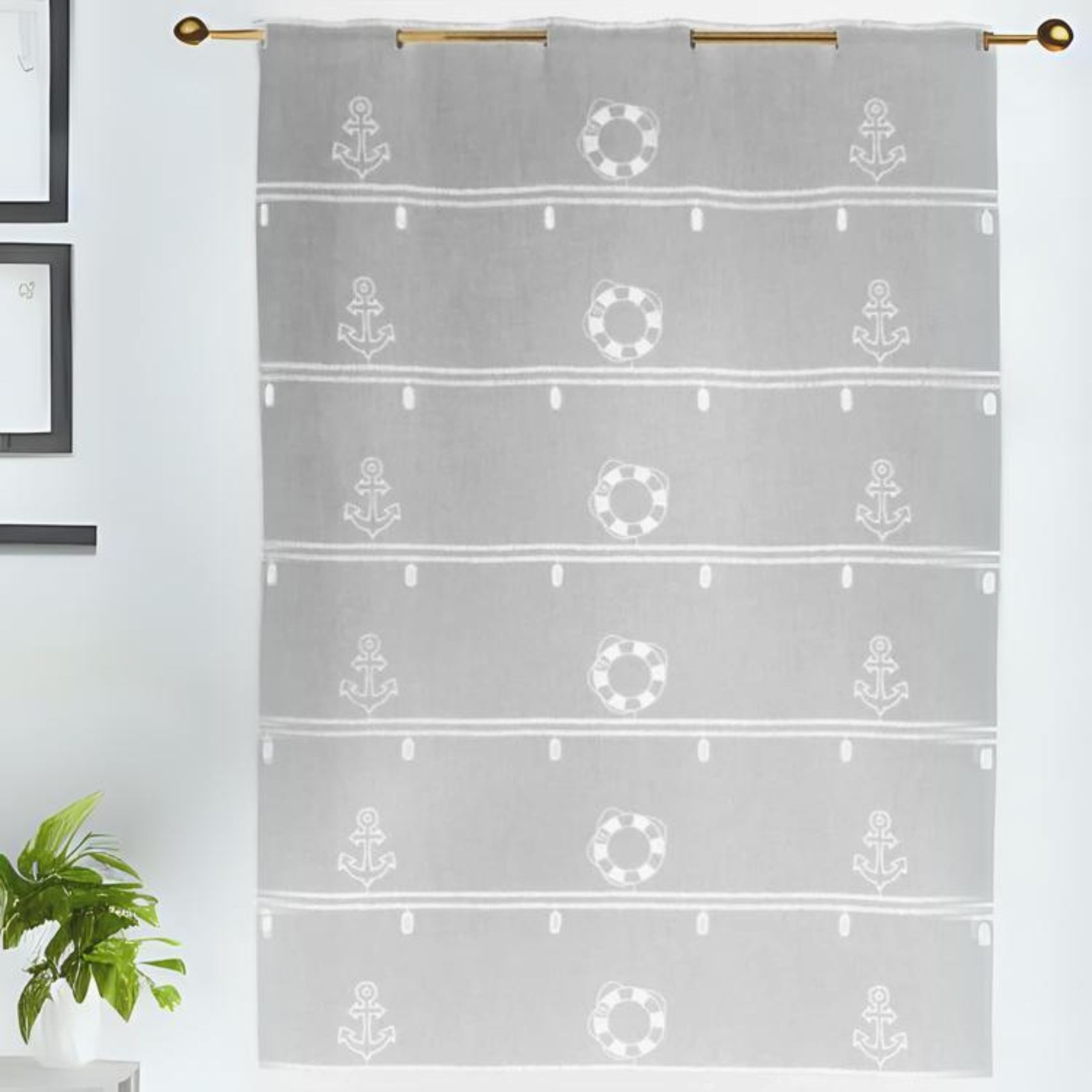 Modulable en étamine brodée Marine