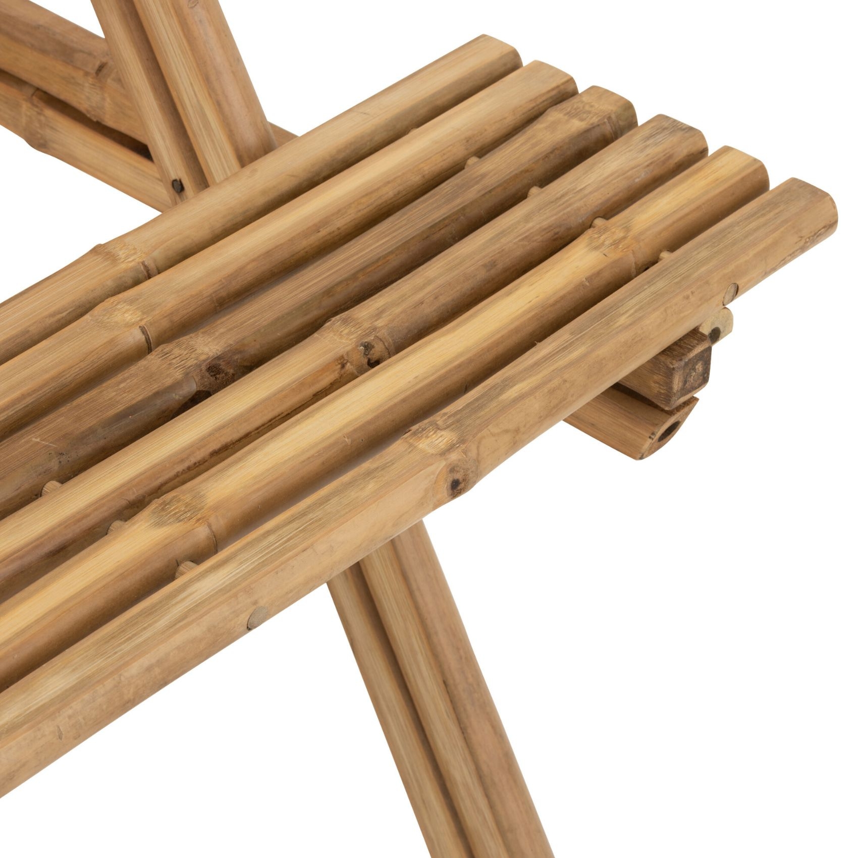 Table de pique-nique en bambou naturel — vue 6