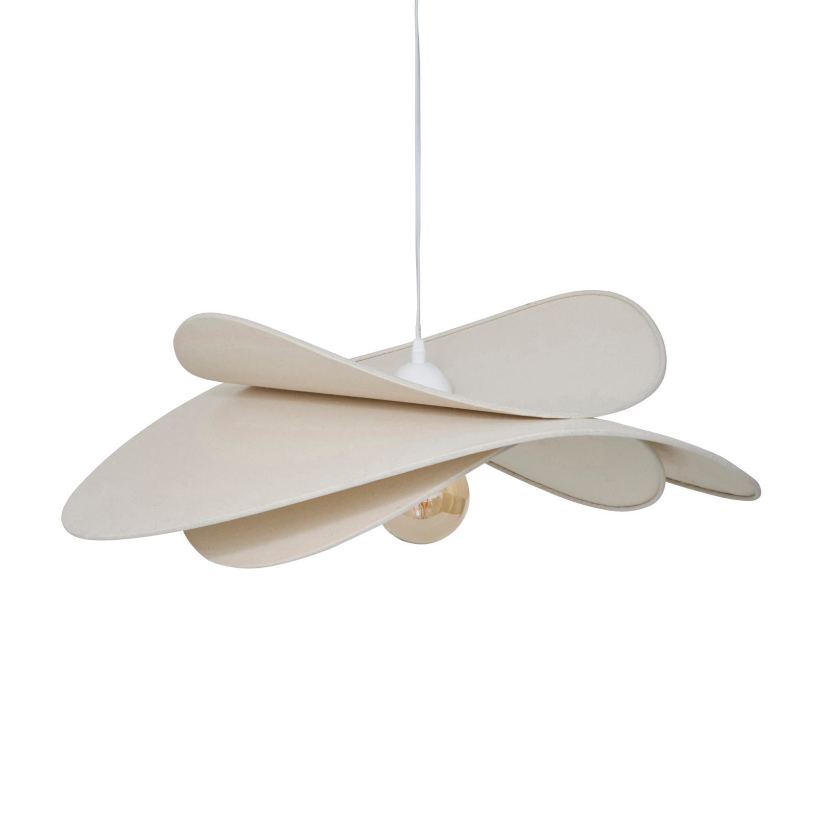Suspension design en tissu forme organique