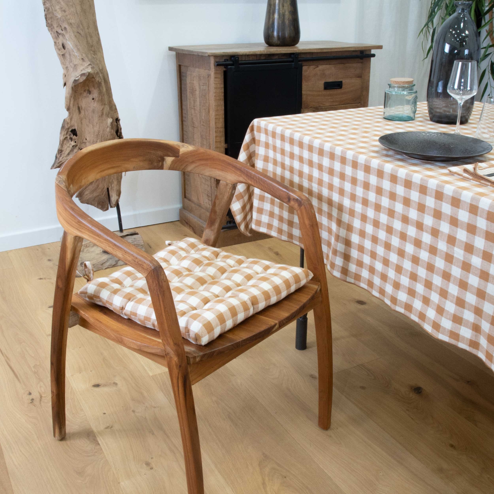 Galette de chaise vichy — vue 5