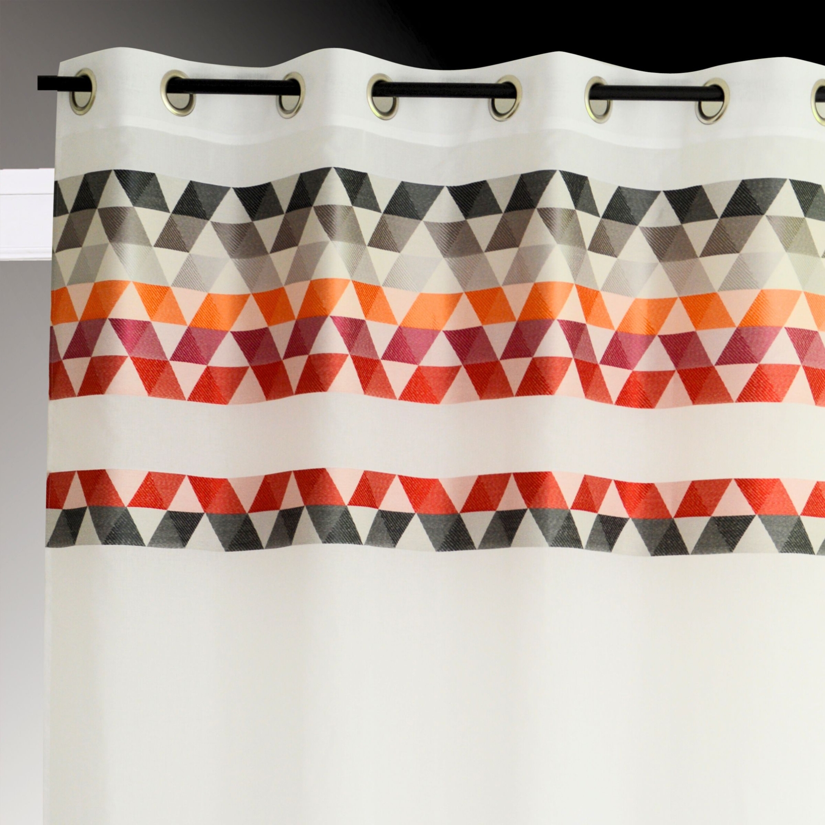 Voilage en étamine à parement haut triangle — vue 4