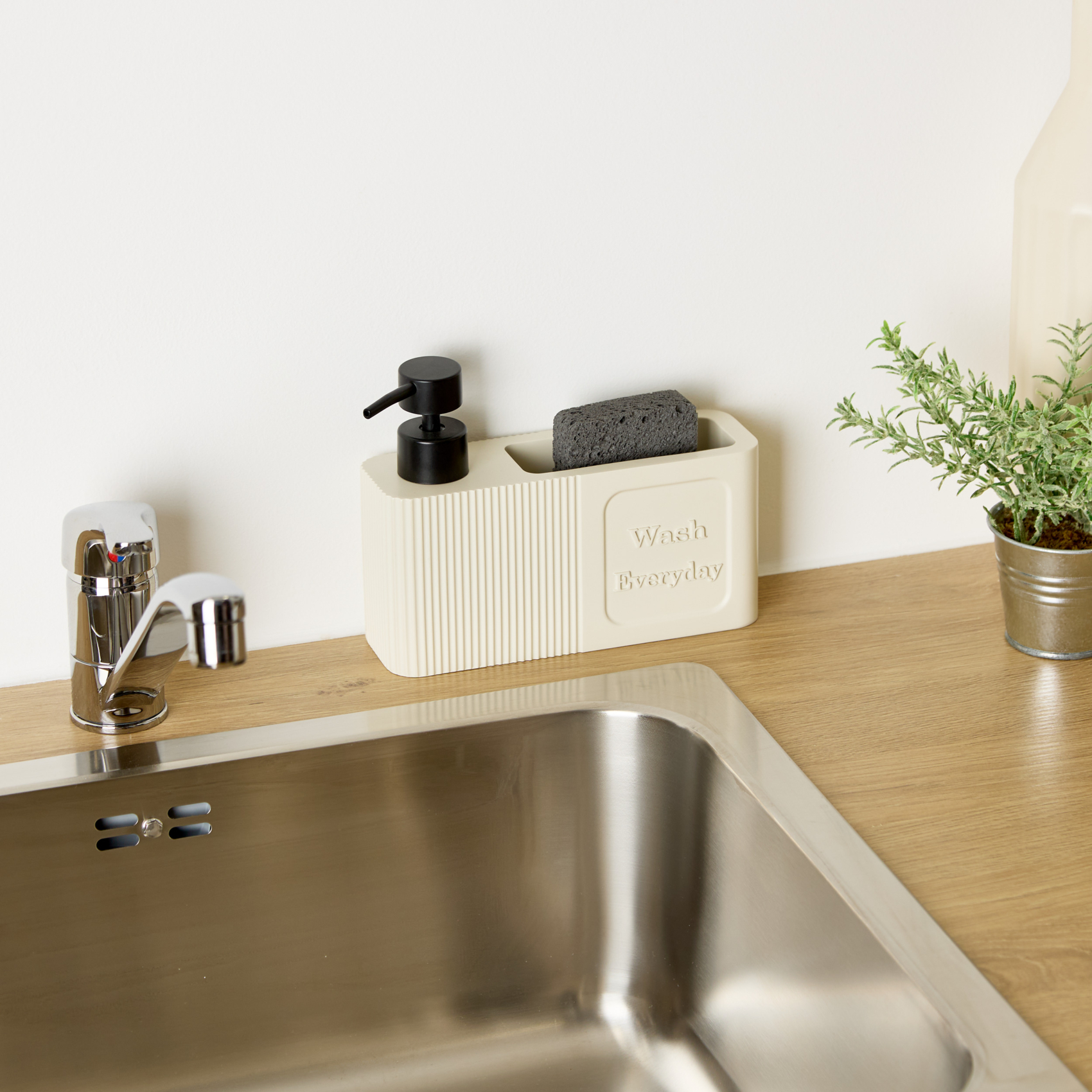 Distributeur de savon avec support éponge — vue 4
