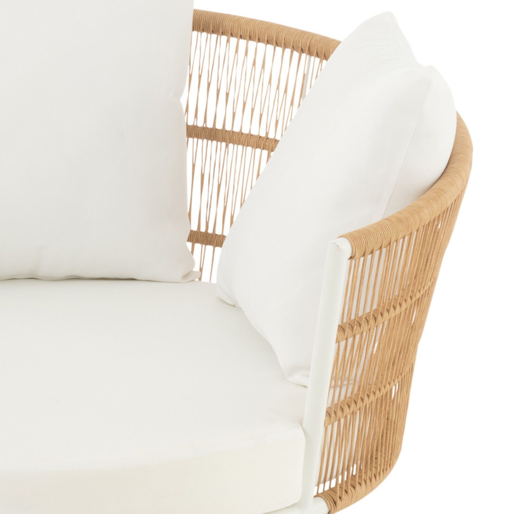 Fauteuil de jardin en rotin et metal — vue 6