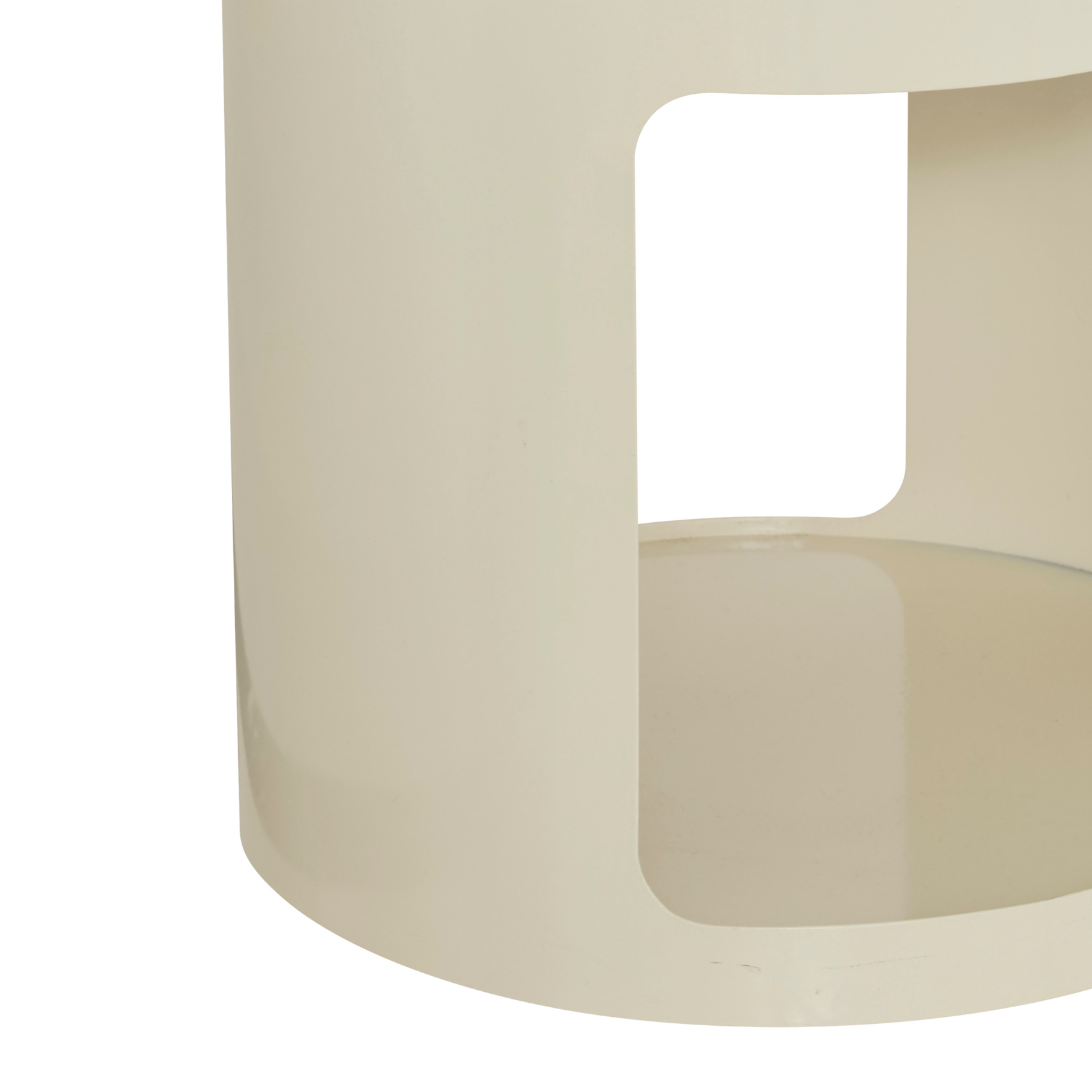 Table d’appoint ronde avec niches de rangement — vue 3