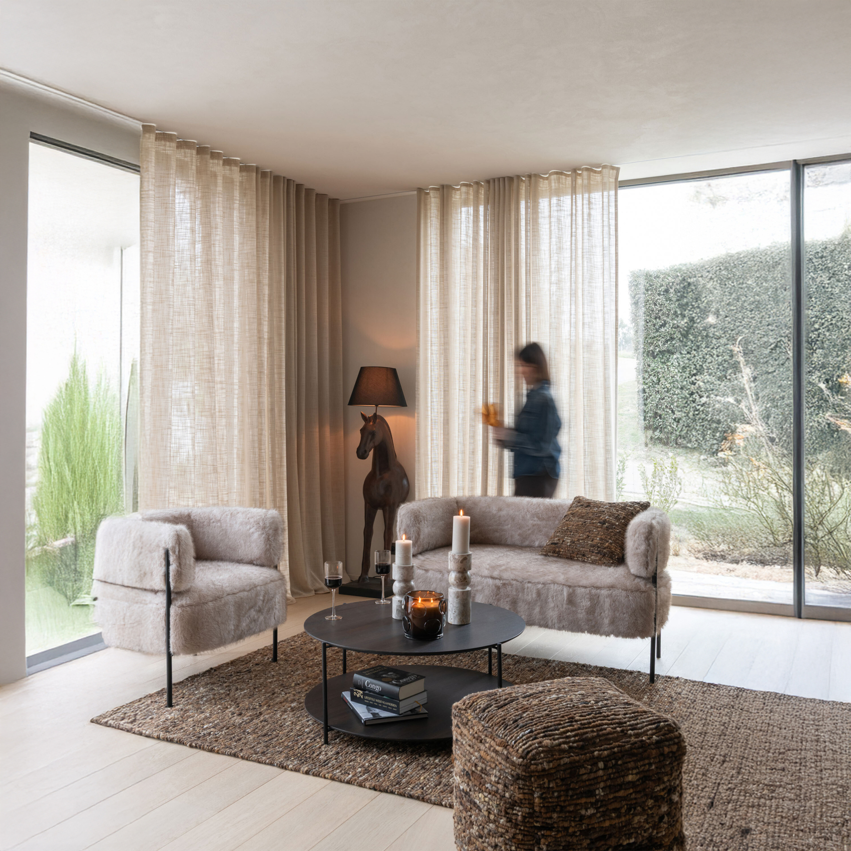Table basse bois avec étagère ouverte — vue 5
