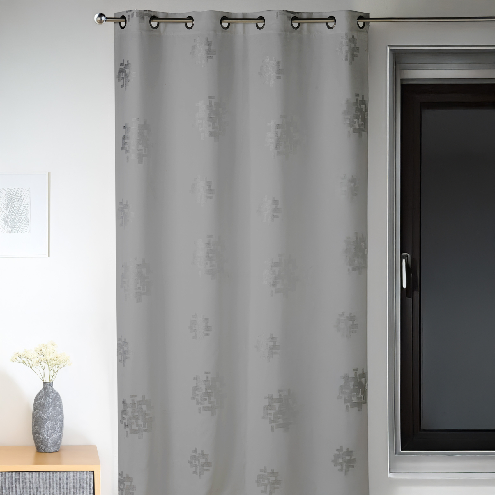 Rideau d'ameublement imprimés motifs Argent — vue 3