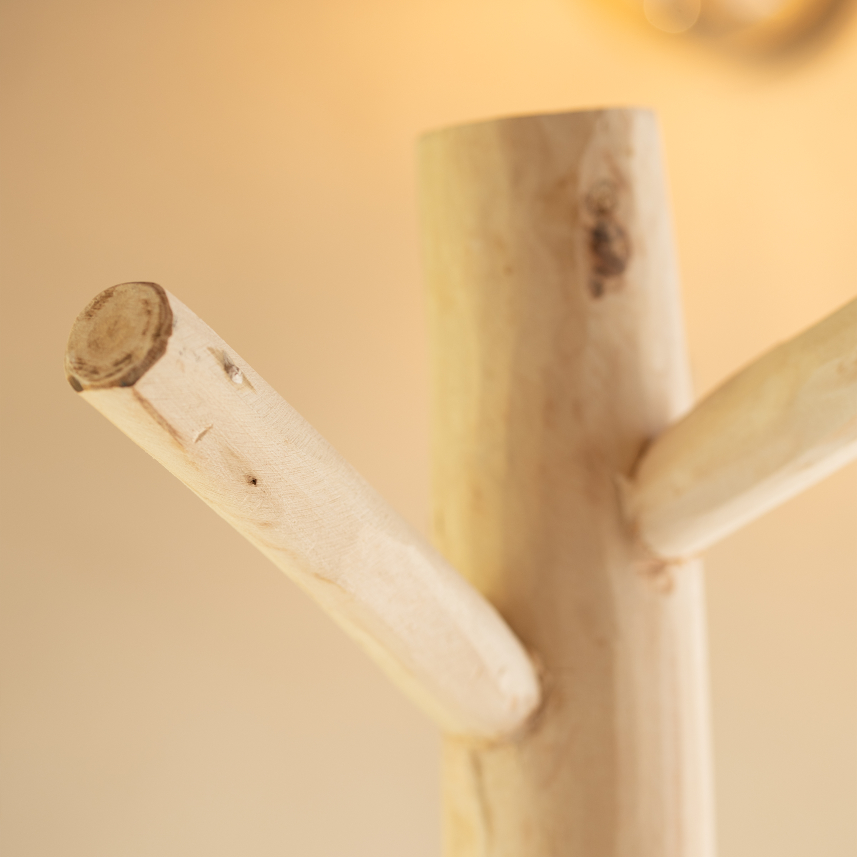 Porte Manteaux bois naturel sur trépied — vue 4