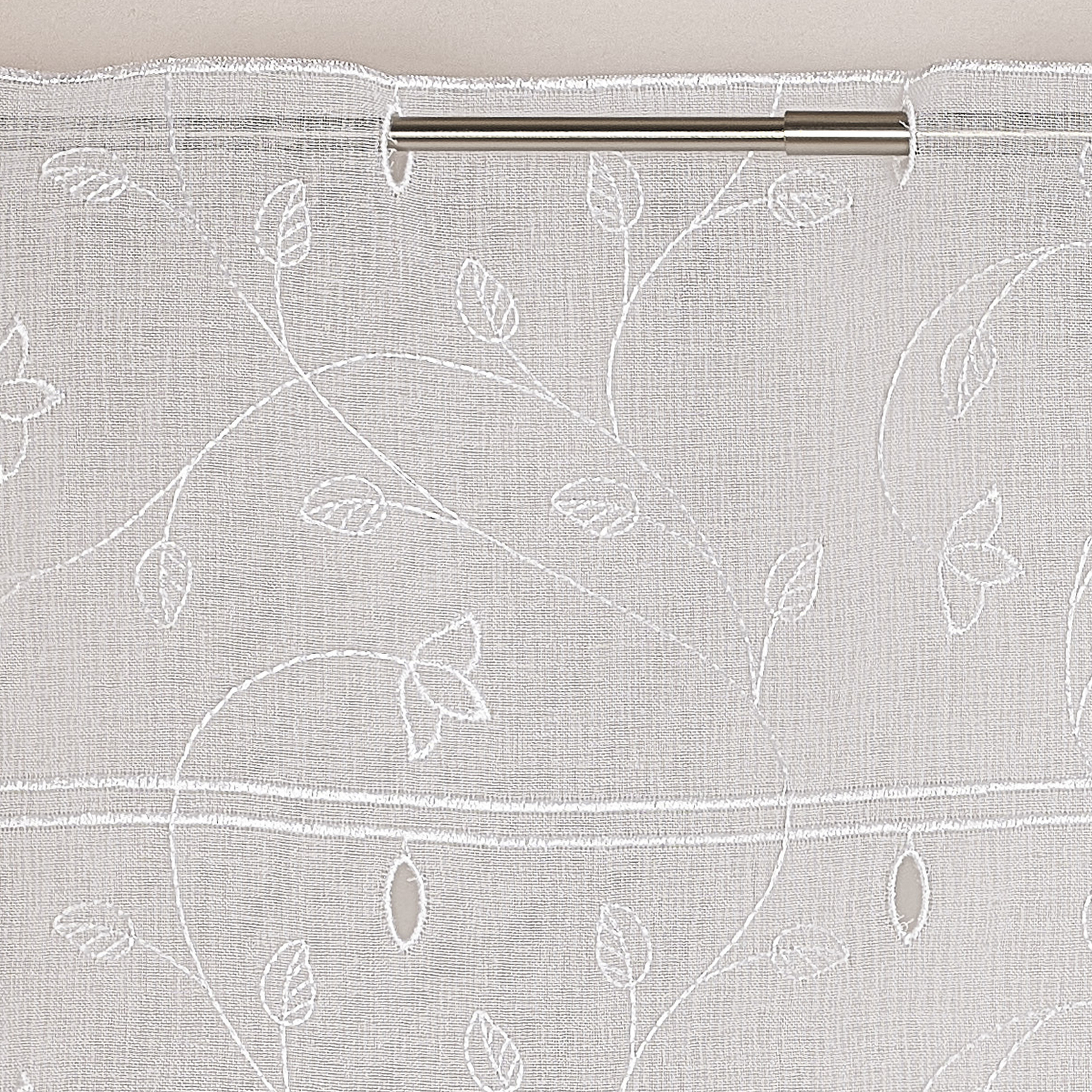 Modulable brodé à motif feuilles et fleurs — vue 3