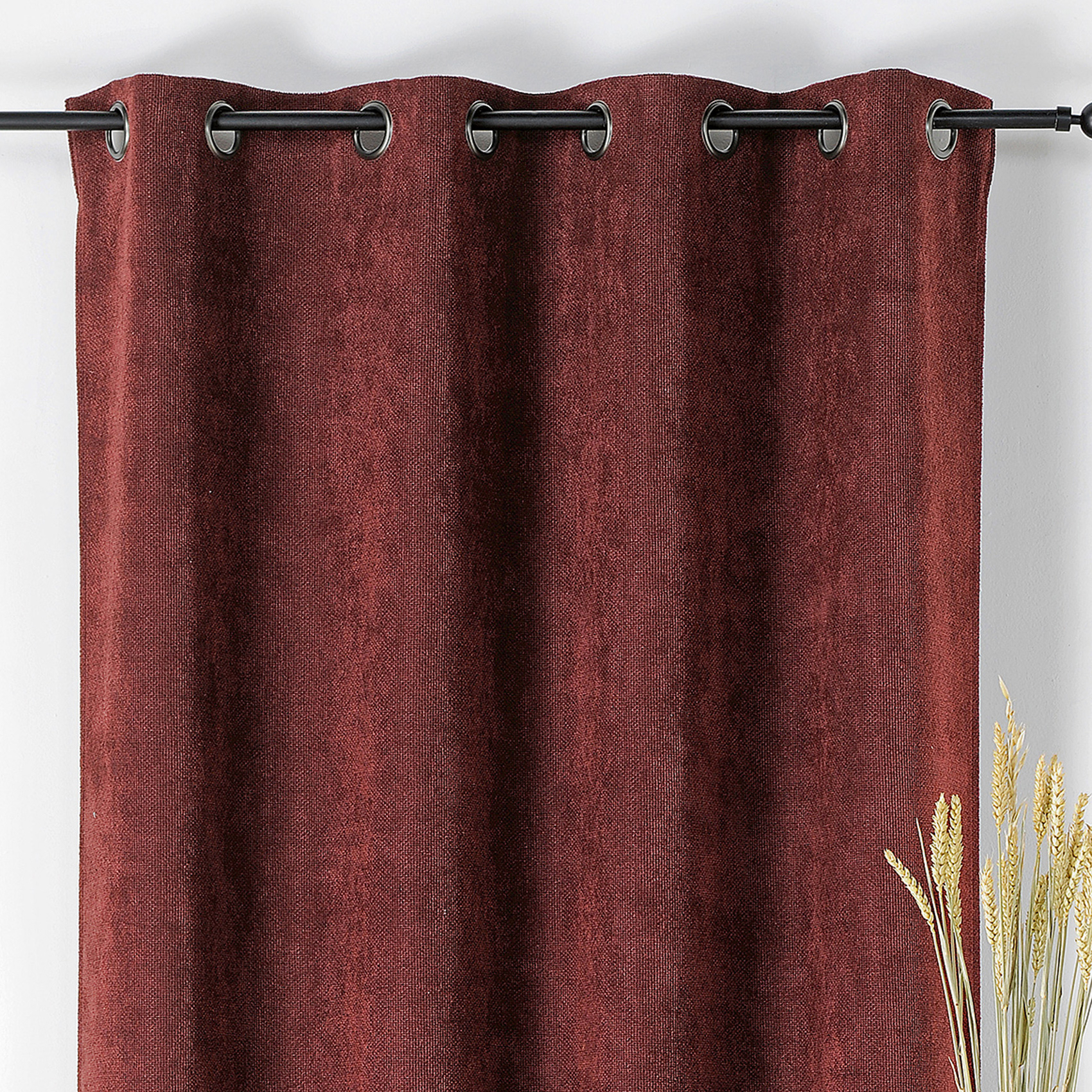 Rideau velours plat à oeillets — vue 6