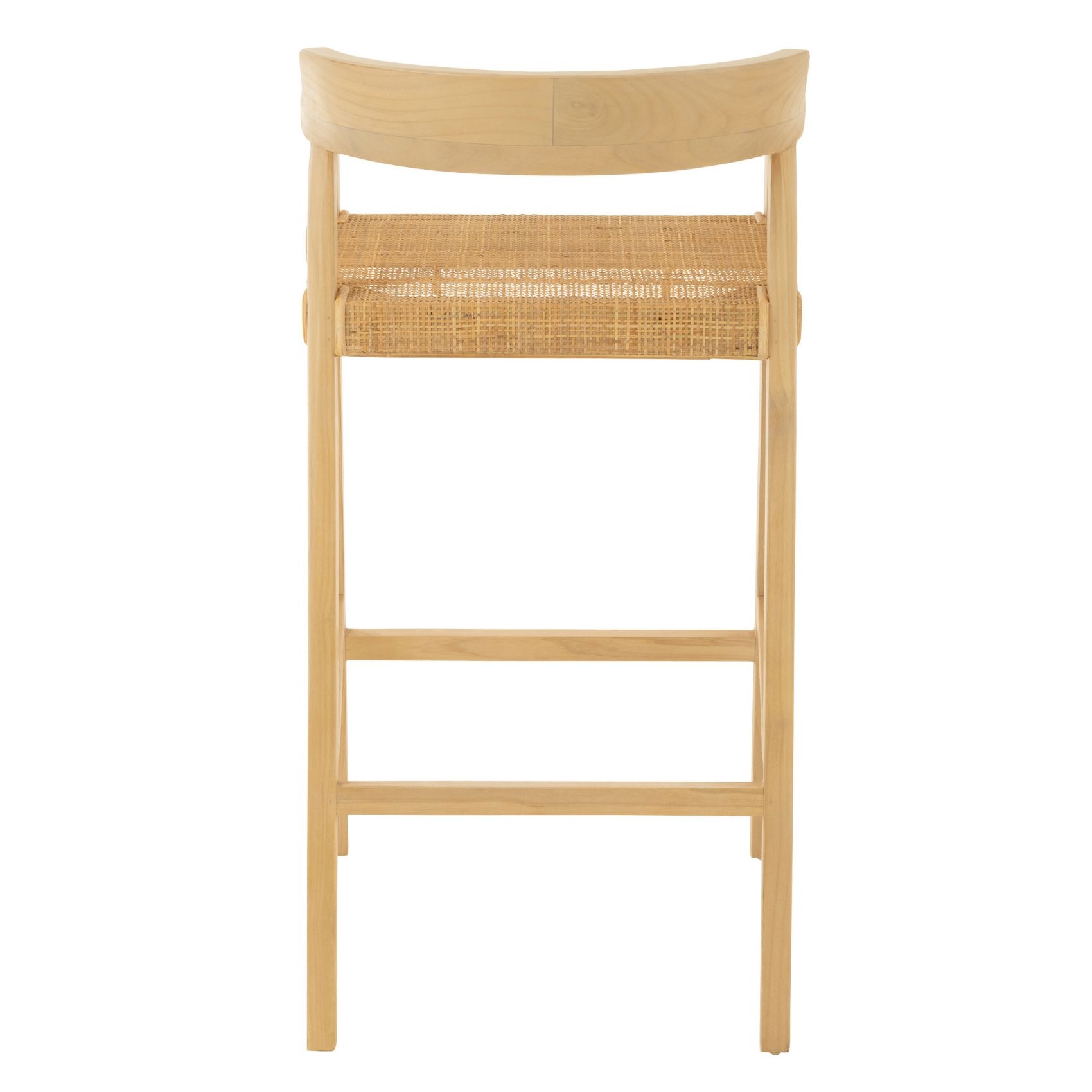 Chaise de bar en teck — vue 3