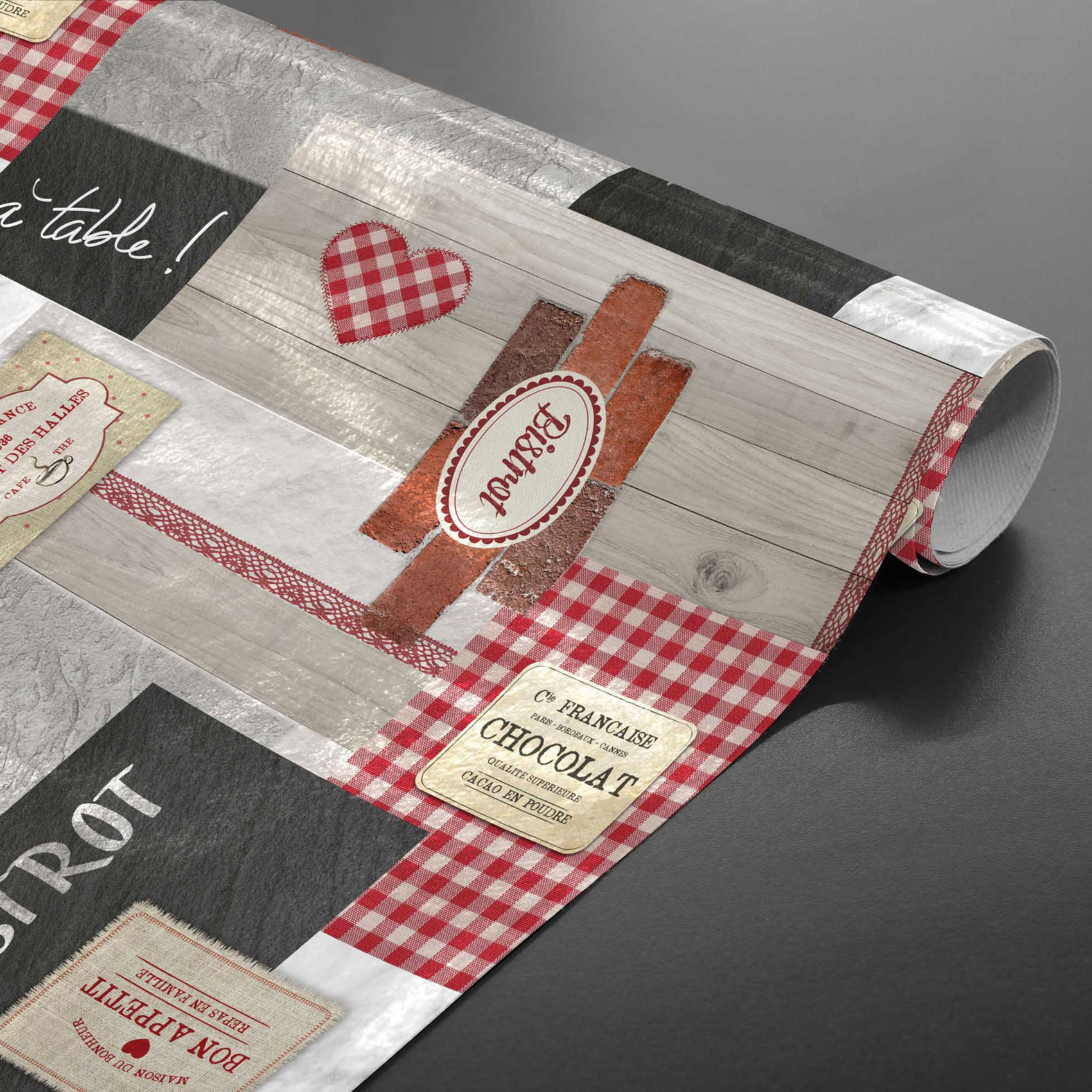 Sous-nappe protectrice imprimée bistrot — vue 4