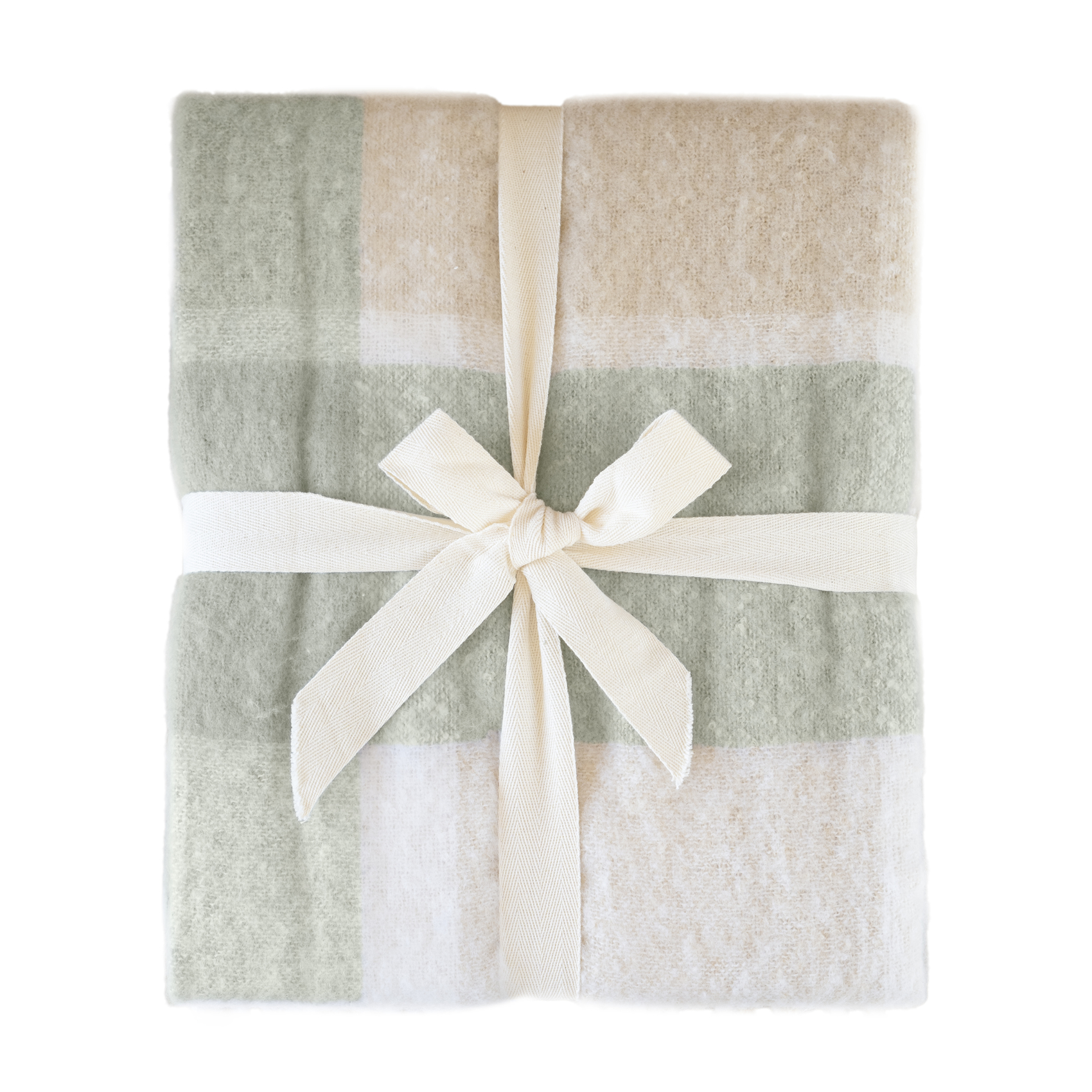 Plaid à carreaux aspect mohair avec franges — vue 6