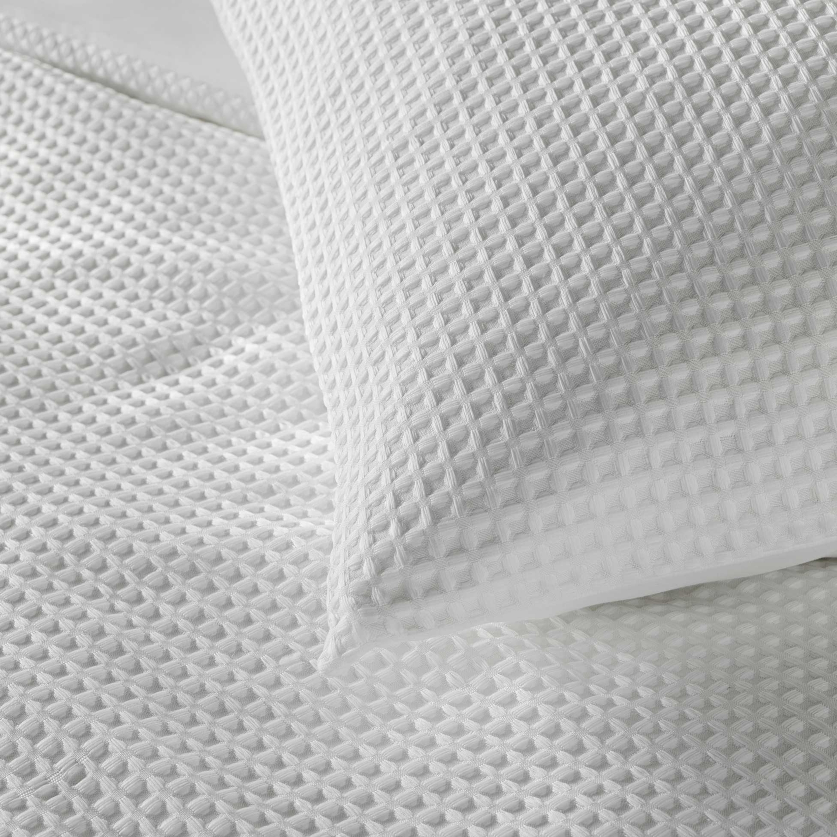 Parure de lit en microfibre gaufrée motif nid d’abeille — vue 3
