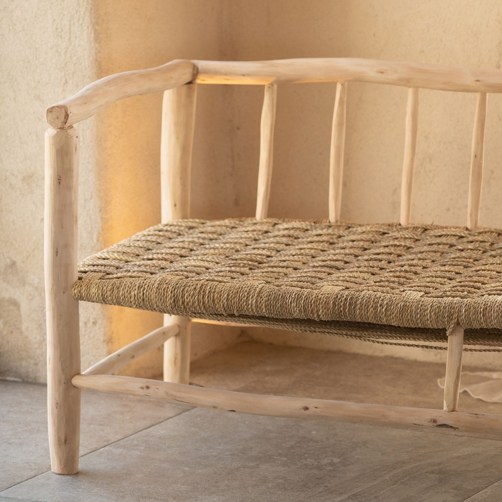 Canapé bois naturel Asilah — vue 4