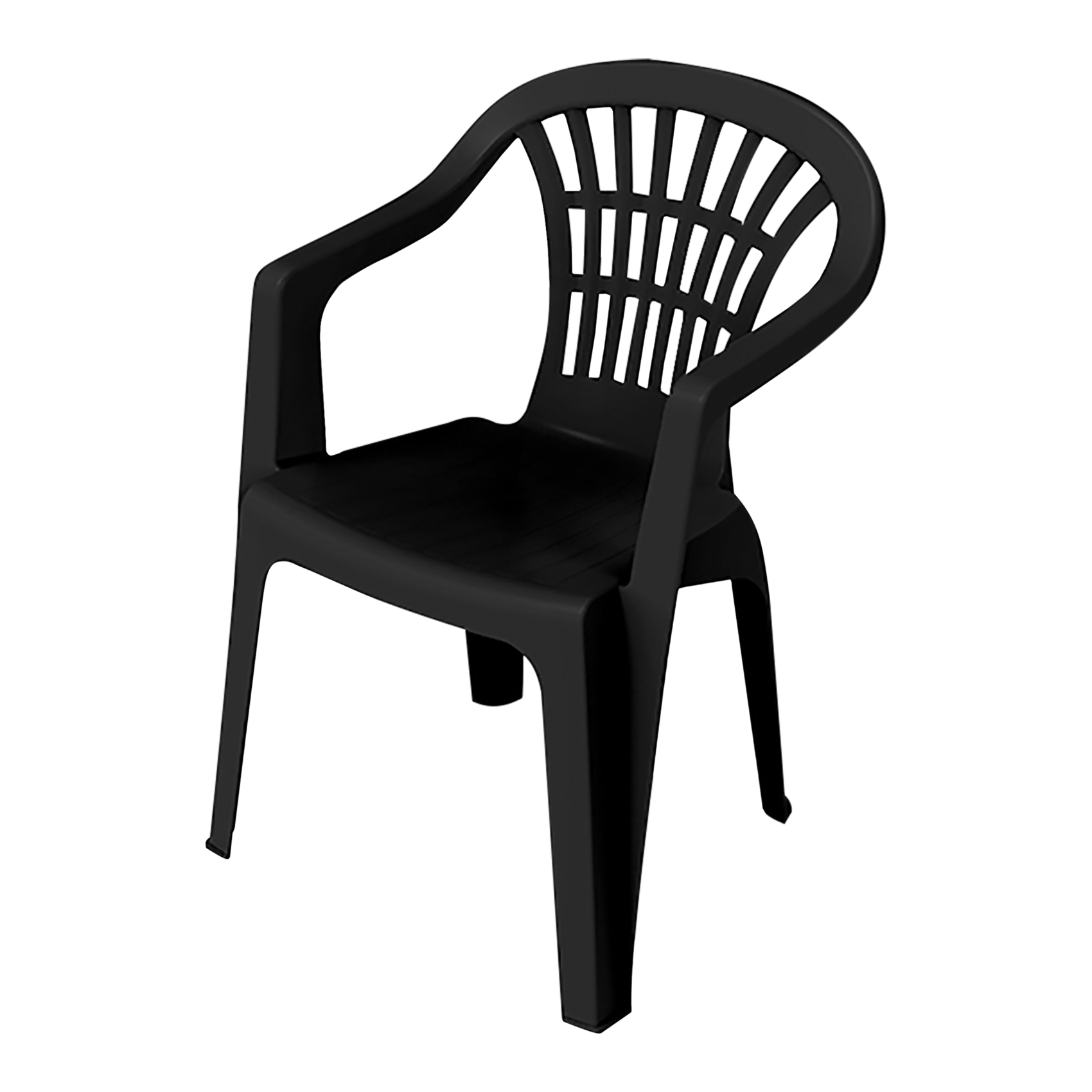 Salon de jardin en résine – Table ovale et 4 fauteuils — vue 6