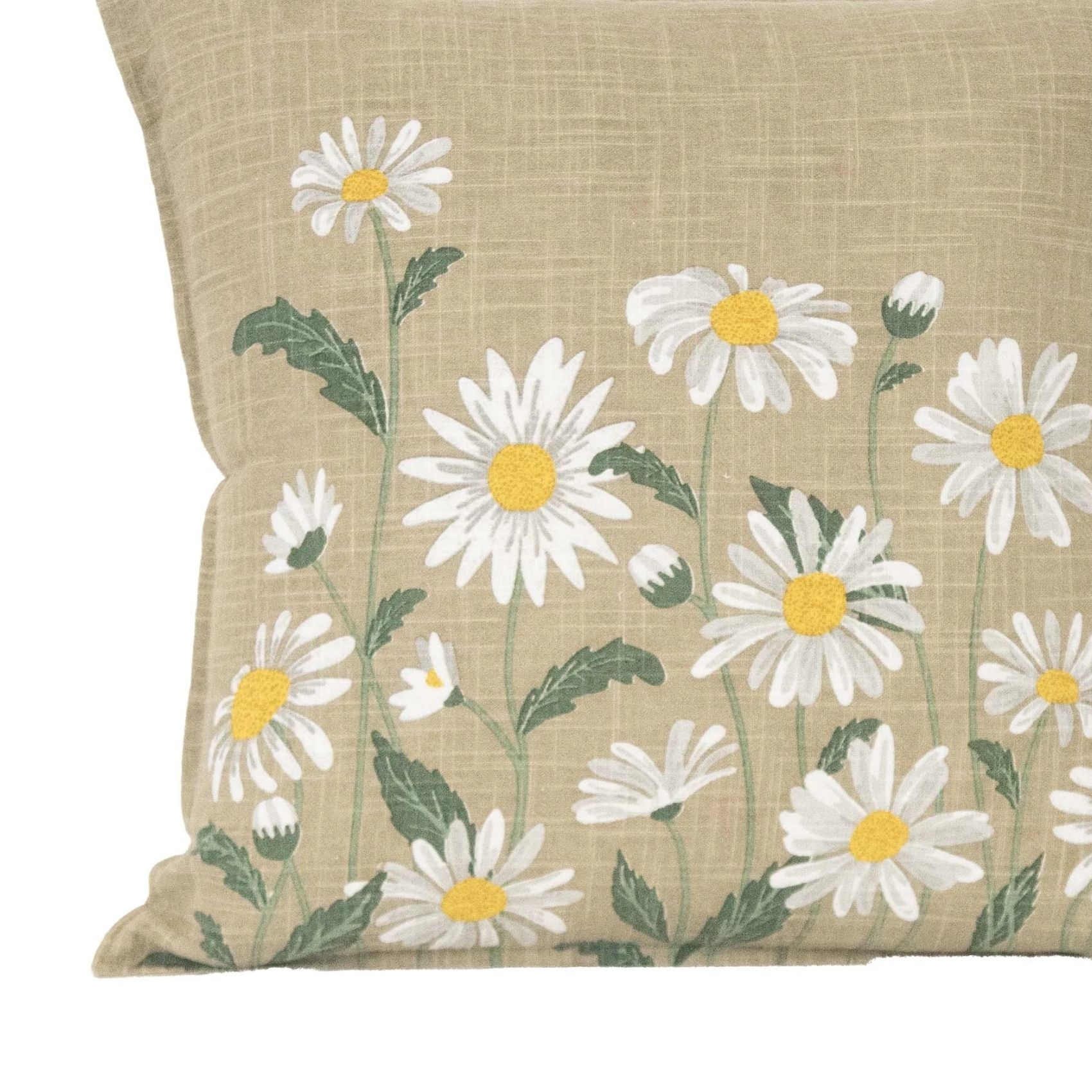 Coussin décoratif en coton motif marguerite — vue 4