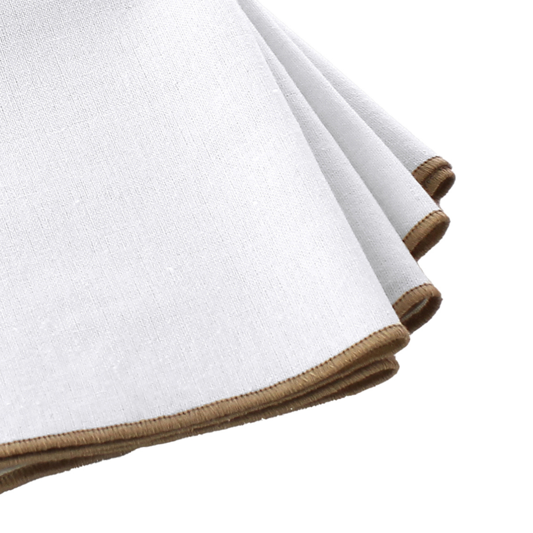 Serviette de table unie et bourdonnée — vue 3