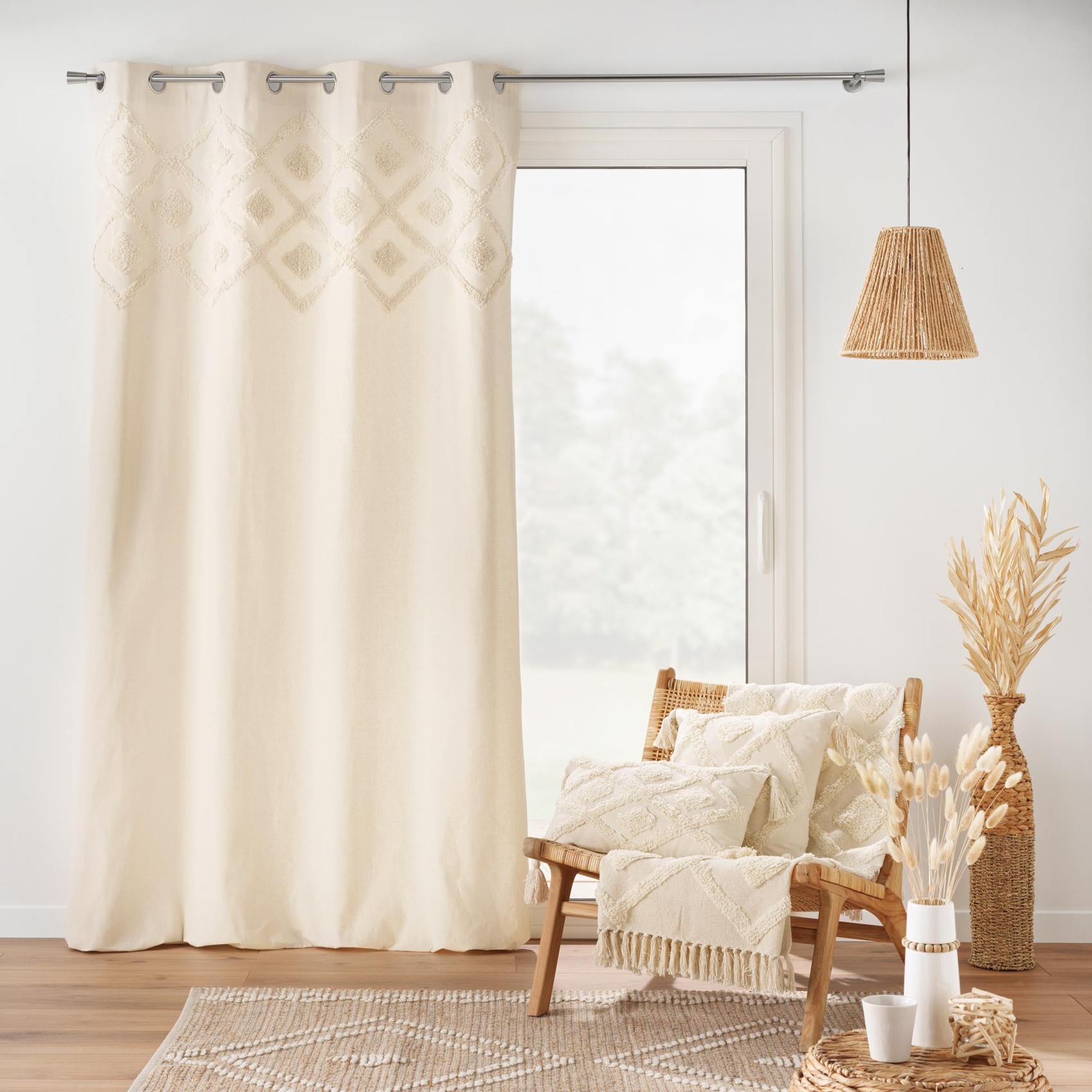 Coussin bohème tufté déhoussable — vue 6