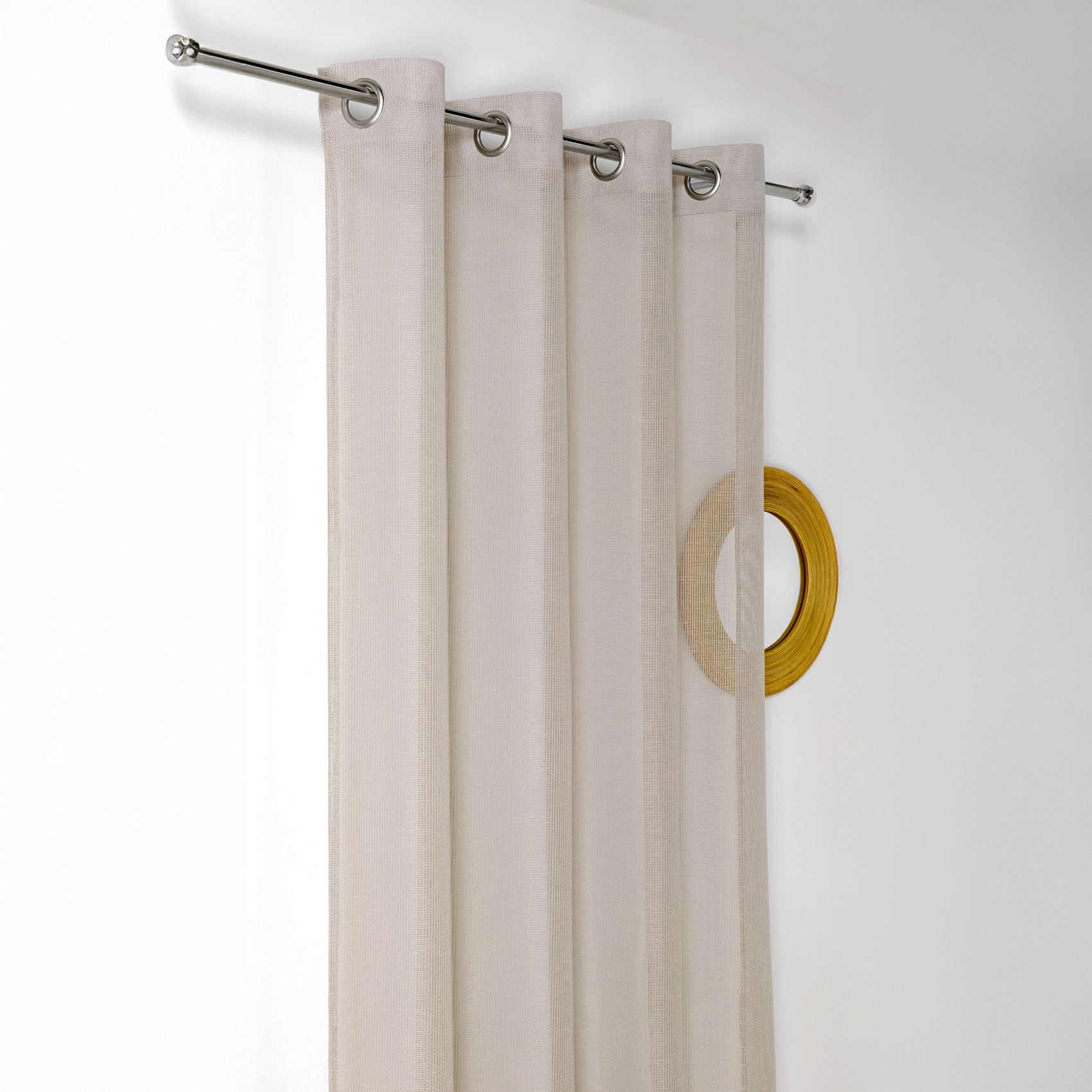 Voilage tissé maille uni — vue 5