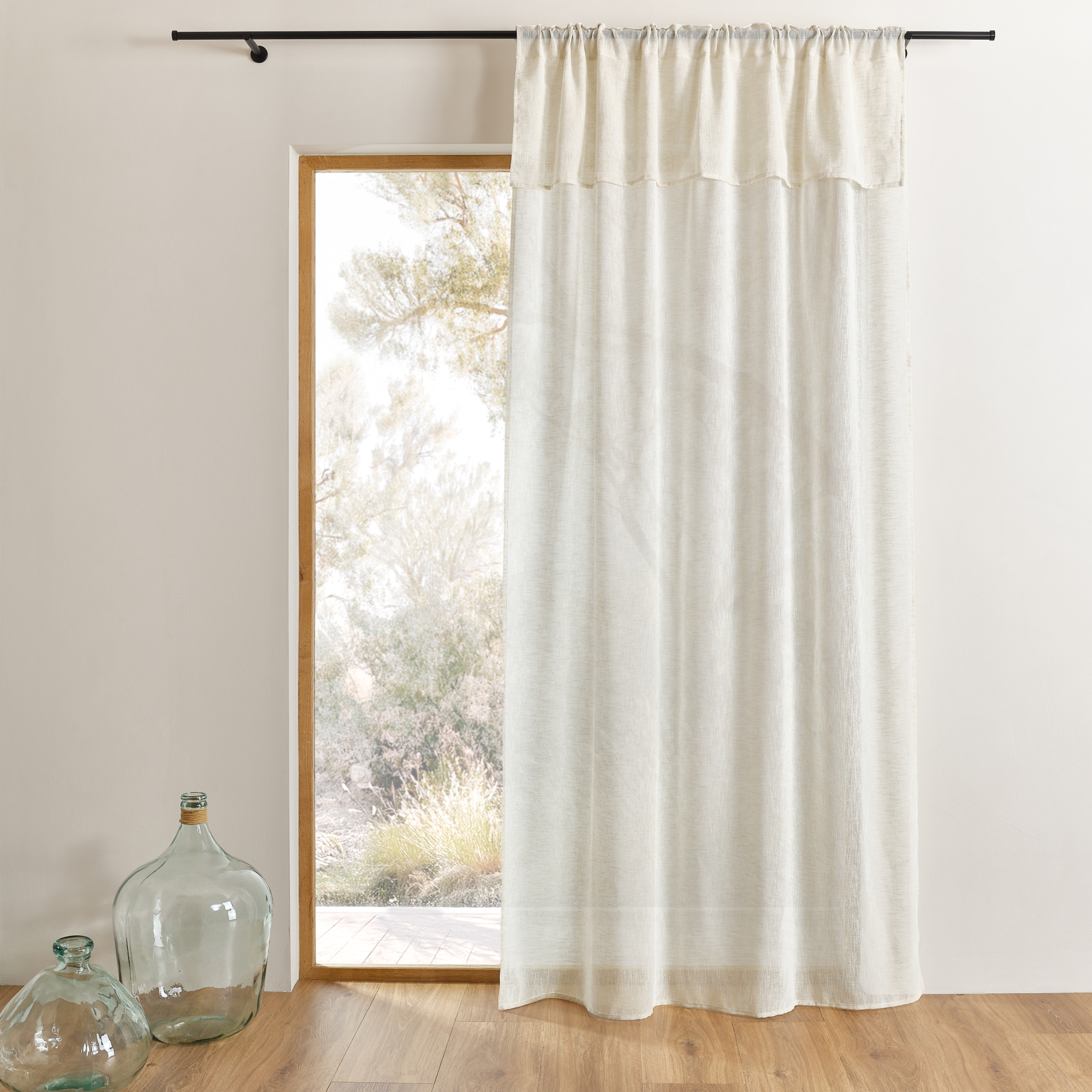 Voilage accroche 3-en-1  avec volant LUZ — vue 5