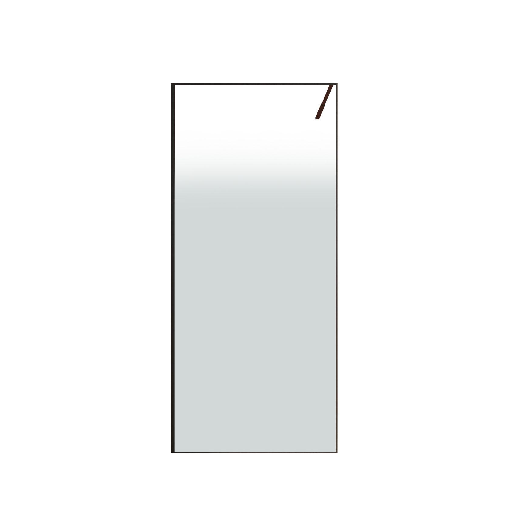 Paroi de douche en verre trempé effet brume