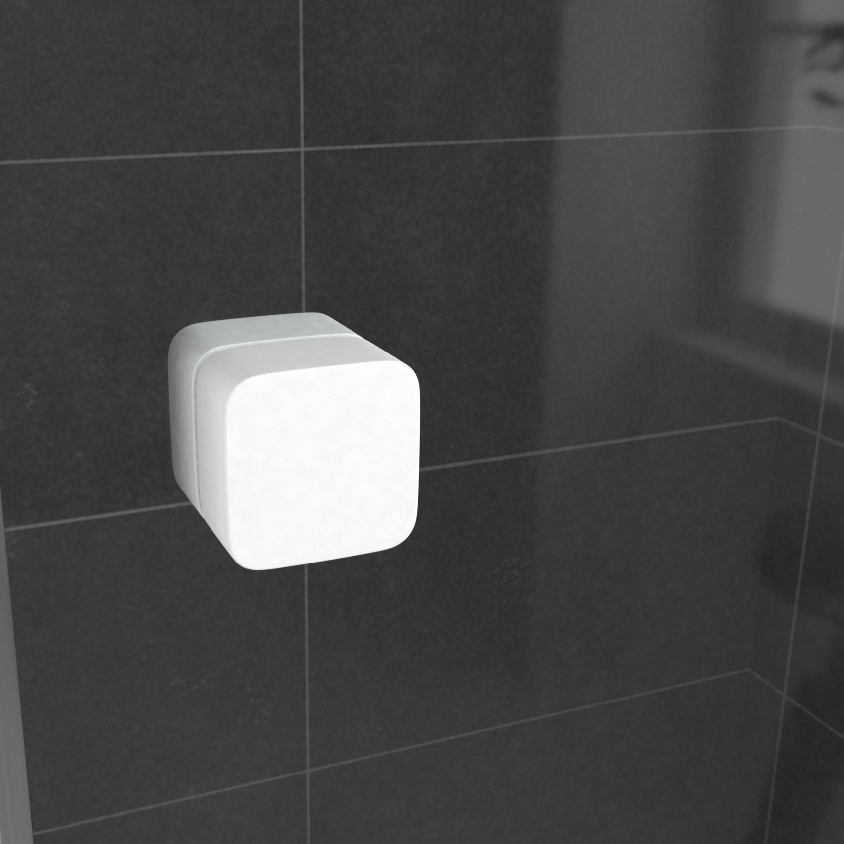 Porte de douche quart de cercle en verre trempé — vue 5