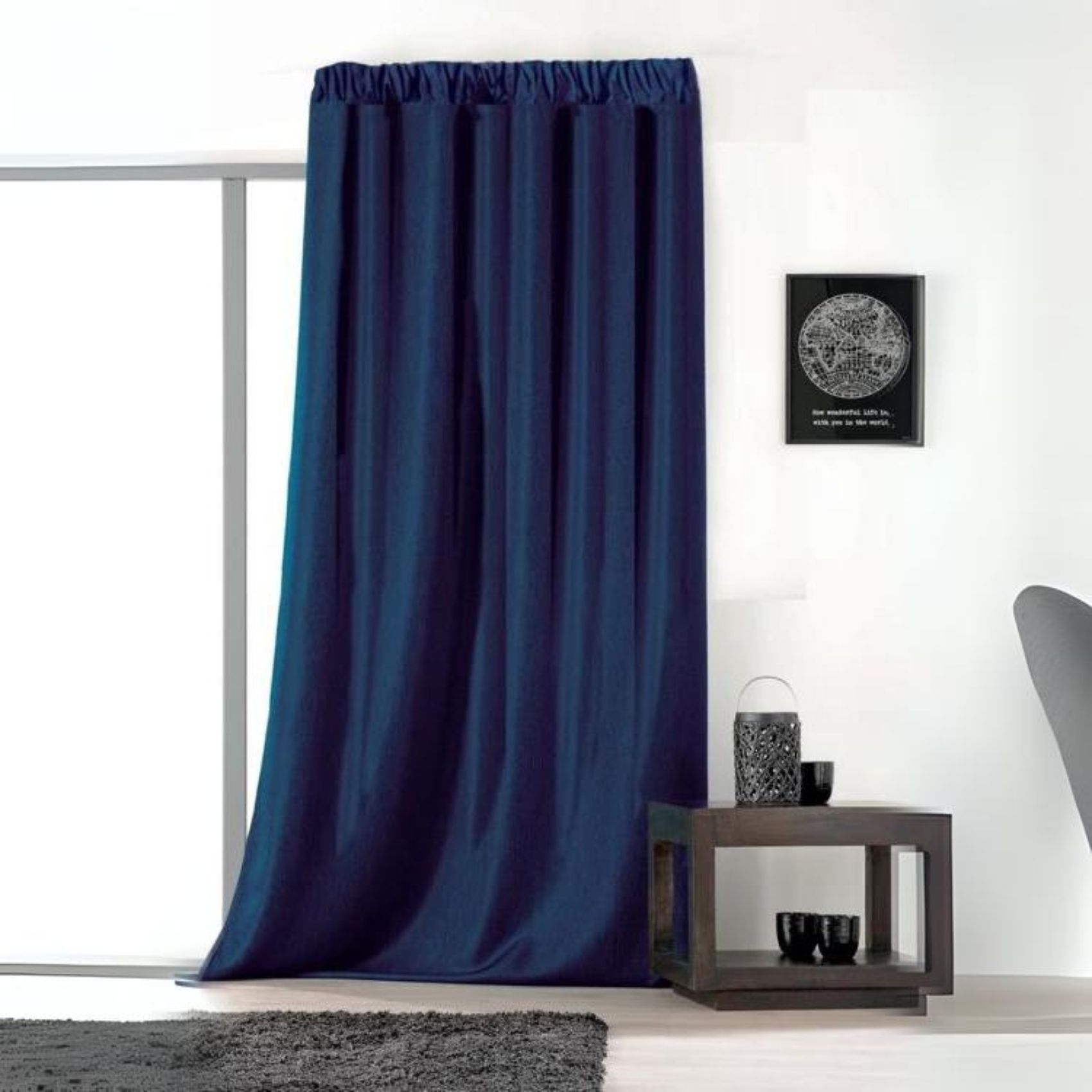 Rideau uni avec galon fronceur — vue 4