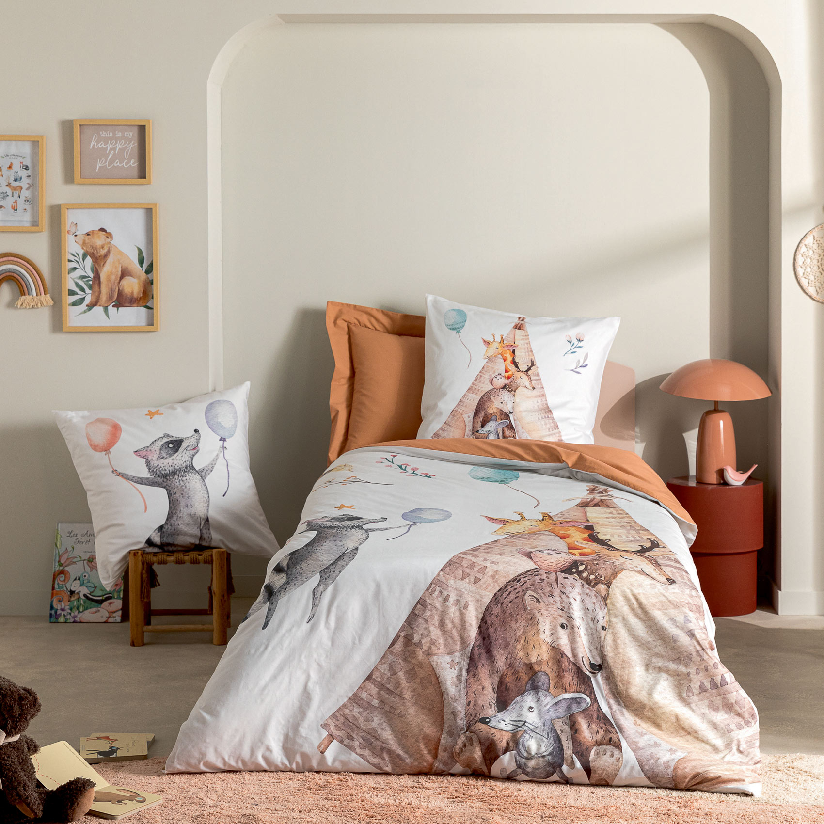 Taie d'oreiller animaux de la forêt — vue 4