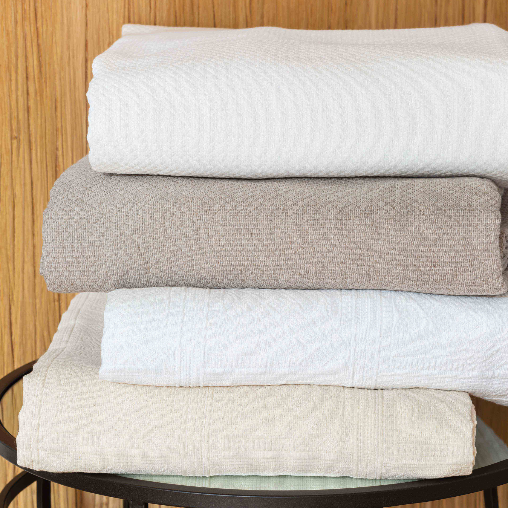 Dessus de lit jacquard épais en polycoton — vue 3