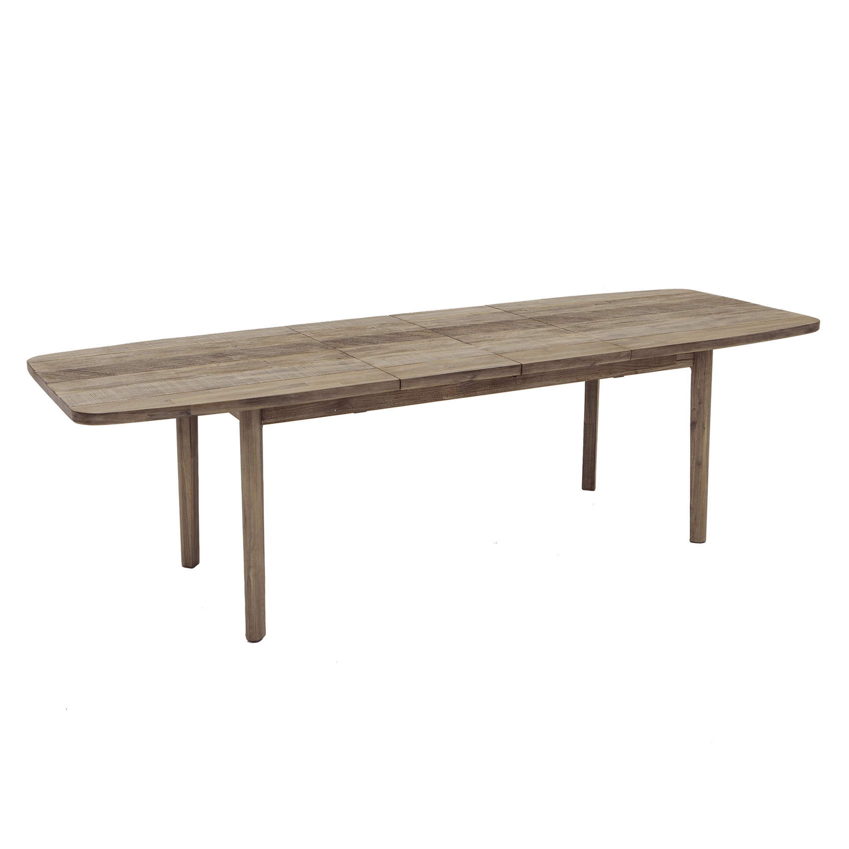 Table à manger extensible en acacia avec rallonges — vue 4
