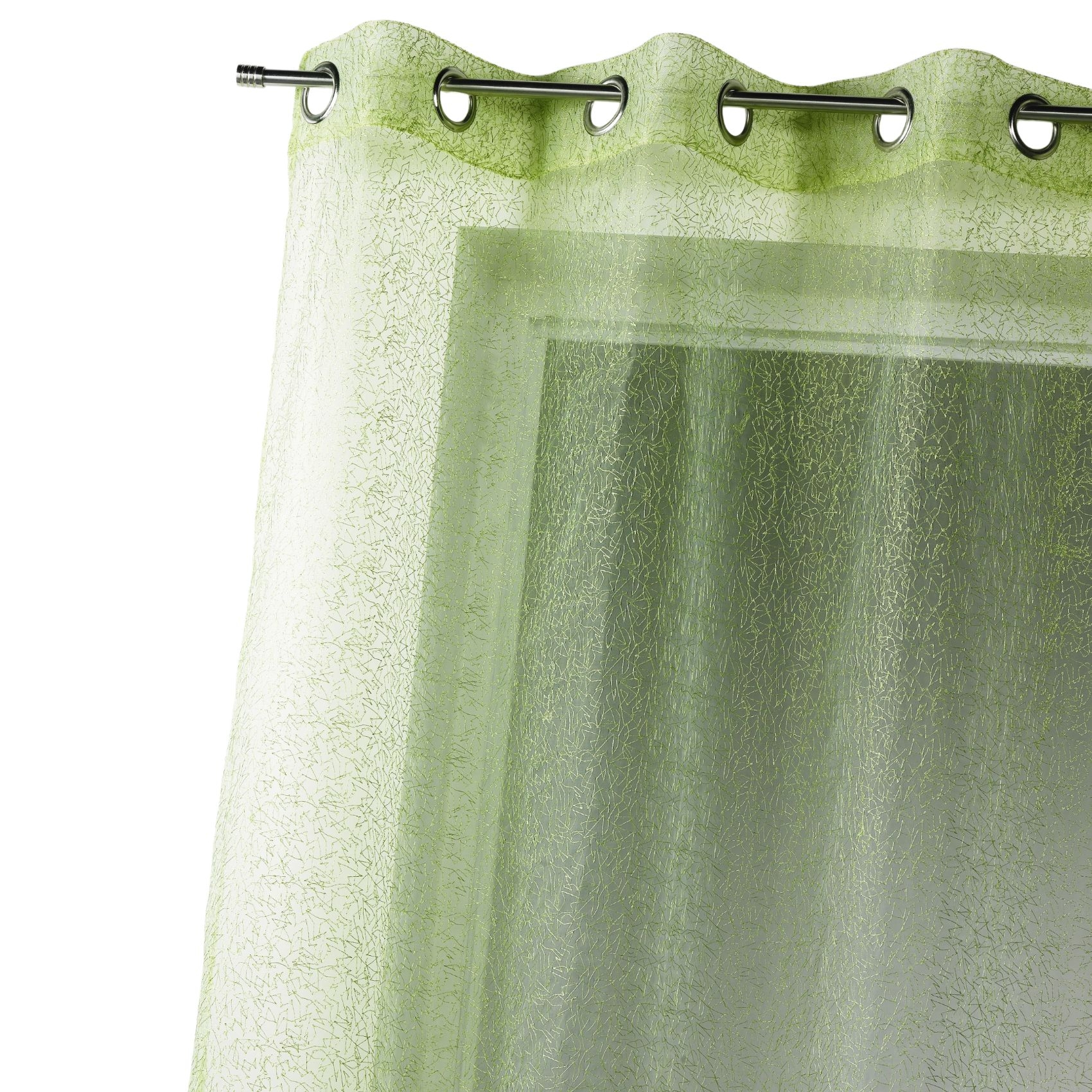 Voilage tamisant en organza brodé à œillets — vue 4