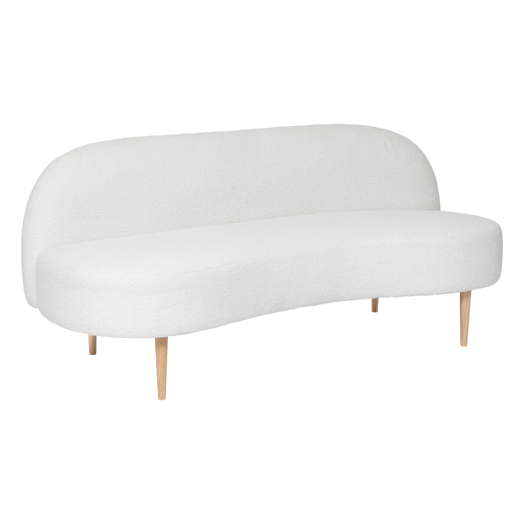 Banquette 2 places en bouclette design